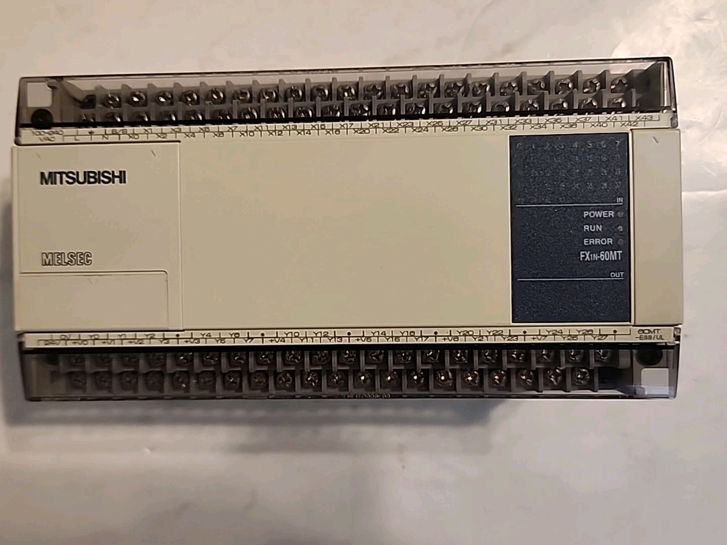 MITSUBISHI FX1N-60MT-ESS/UL PROGRAMMABLE CONTROLLER 100-240VAC OUT: 30VDC