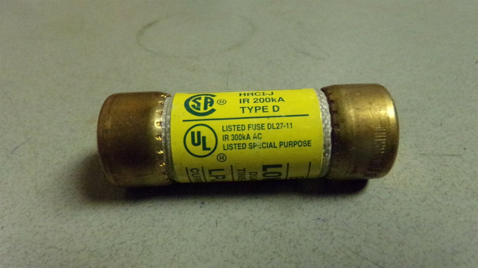 Buss LPJ-17-1/2P Fuse HRCI-J IR 200KA DL27-11 *FREE SHIPPING*