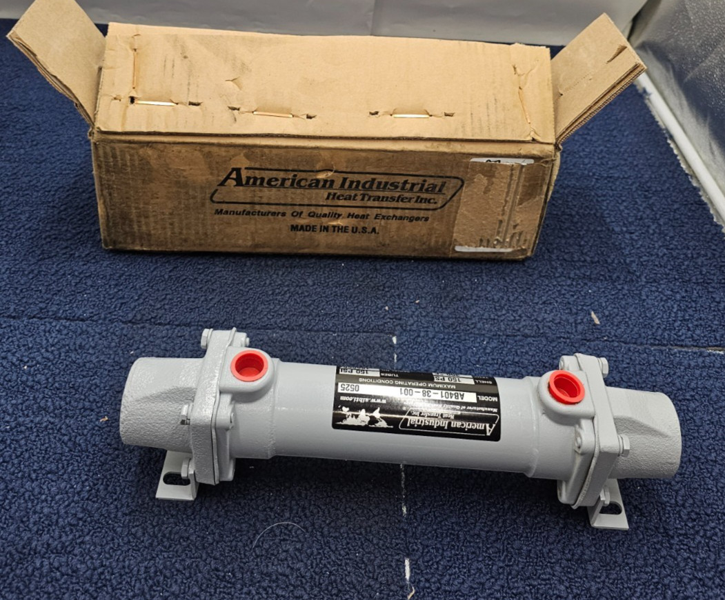 American Industrial AB-401-38-001 Heat Exchanger 150PSI Shell 300F Temp 150PSI