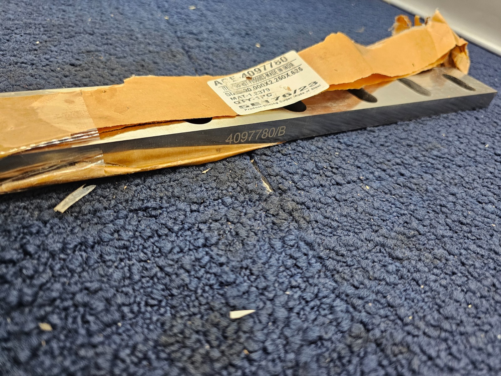 Foremost Y-7305-20-2 Granulator Blade 20.000 x 2.250 x .625 457-F200003