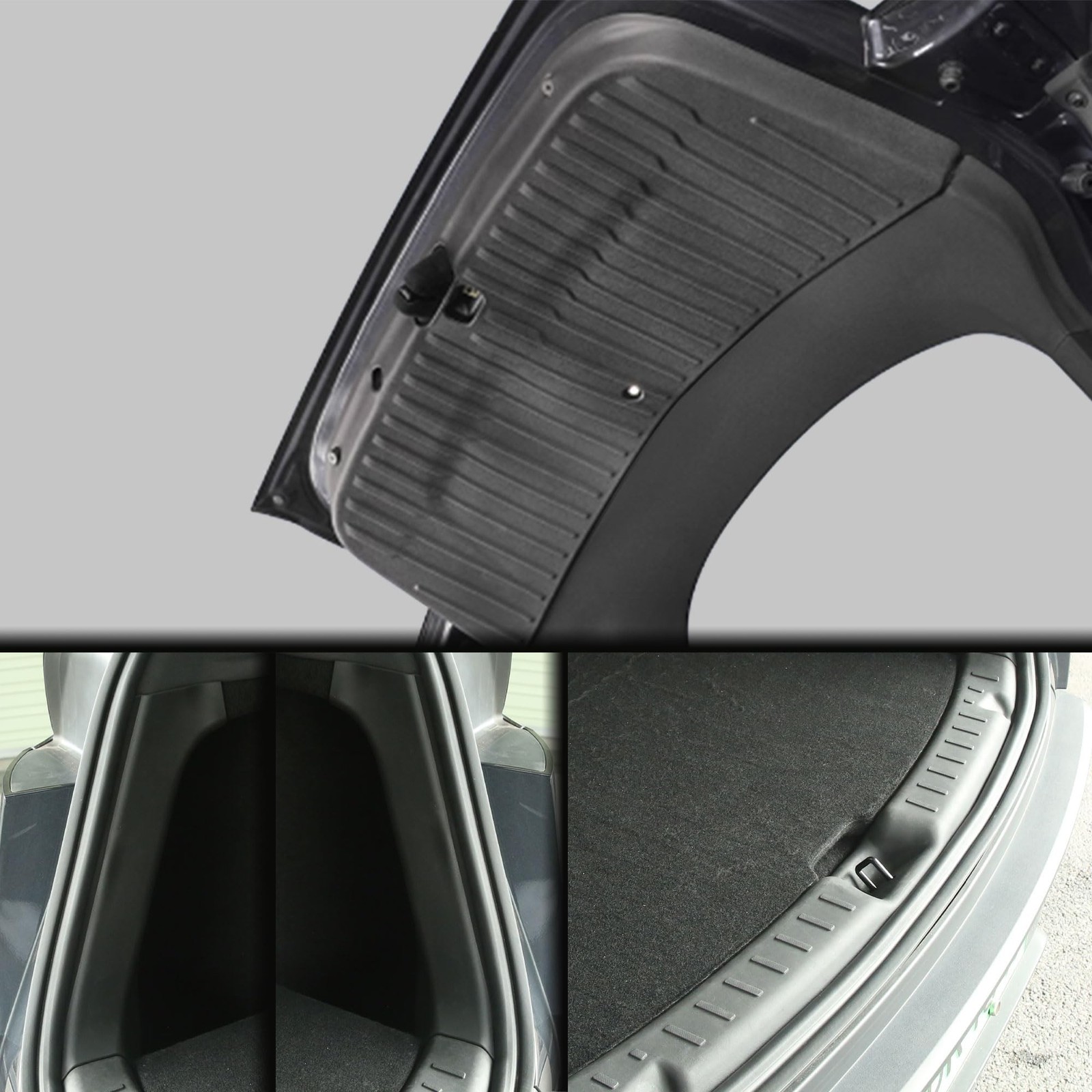 Trunk Tailgate Mat, Rear Bumper Guard & Side Protector Set for 2025 2026 Tesl…