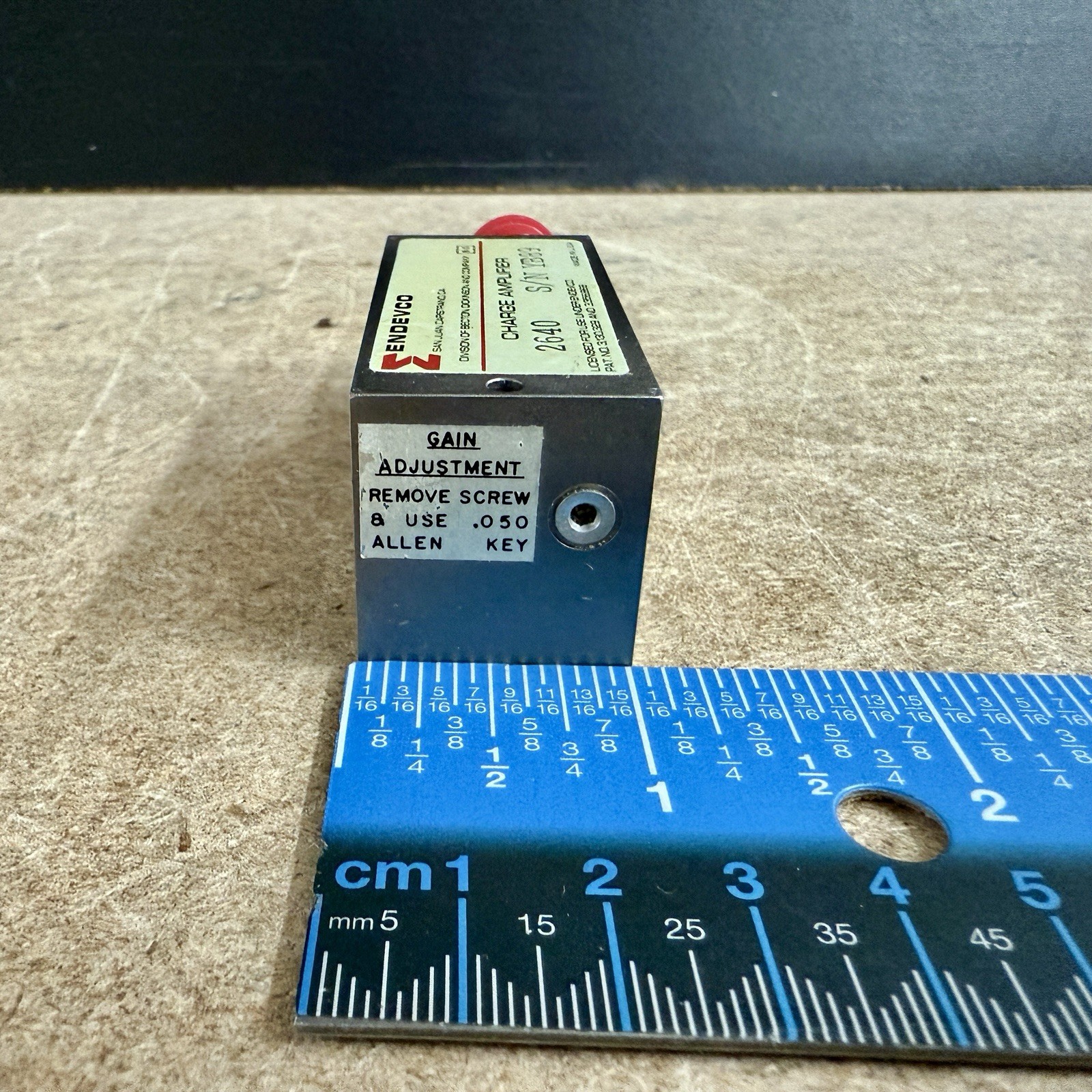 Endevco Charge Amplifier 2640 Vintage Becton Dickinson Test Equipment
