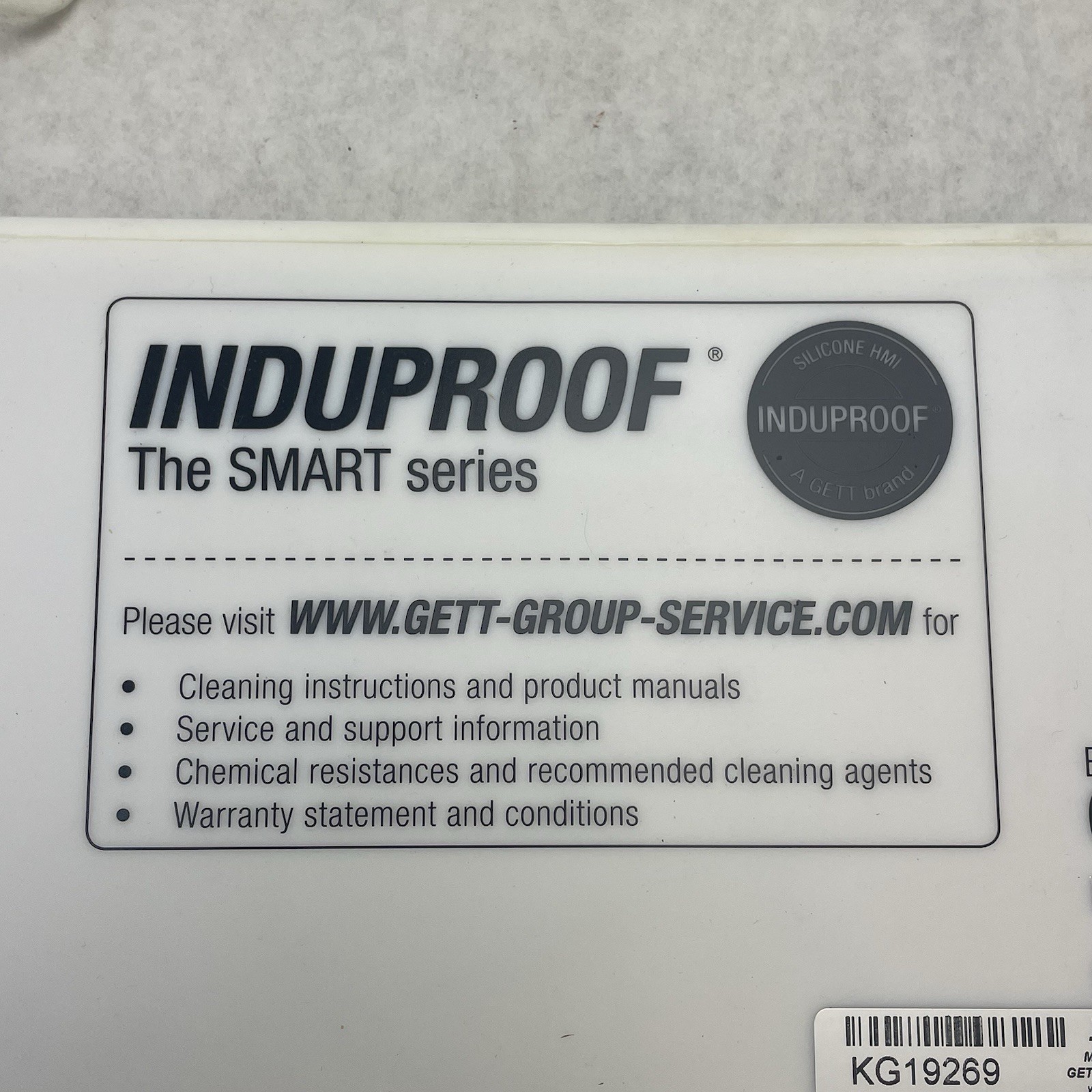 Indukey InduProof1 KG19269 Industrial Infection Proof Keyboard Tested