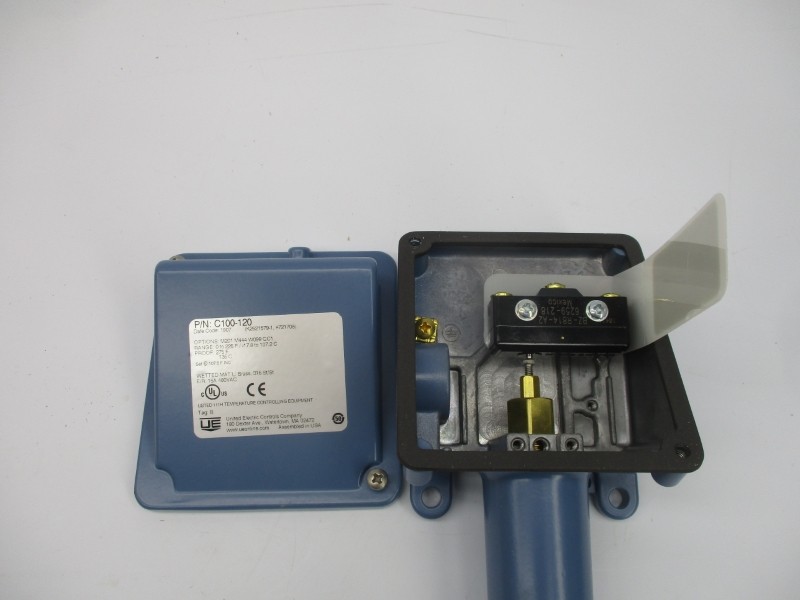 UNITED ELECTRIC C100-120 M201M444W099QC1 480VAC 15A 0-225’F NSMP