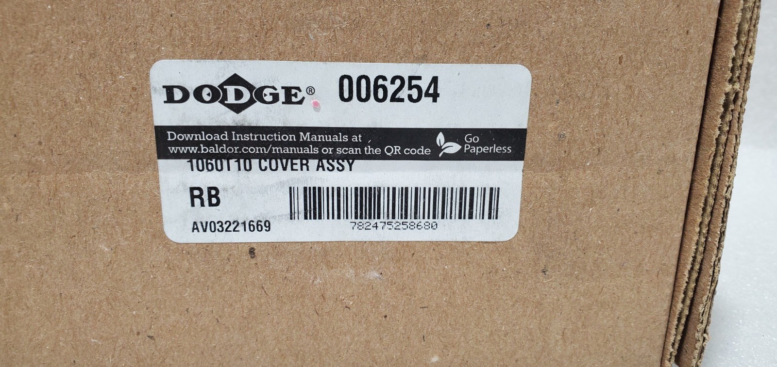 DODGE 006254 1060T10 COVER ASSEMBLE, GRID-LIGN COUPLING, NIB RB 1060T 10