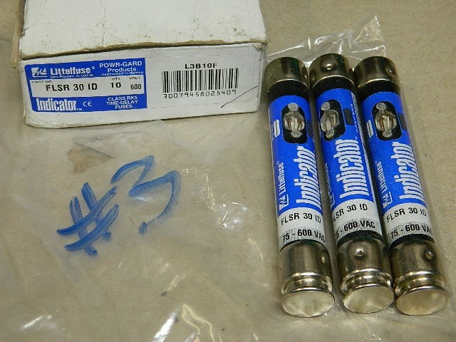 Littelfuse FLSR 30 ID Class RK5 Time-Delay Fuse 30A 600VAC 300VDC 13pcs NEW #3