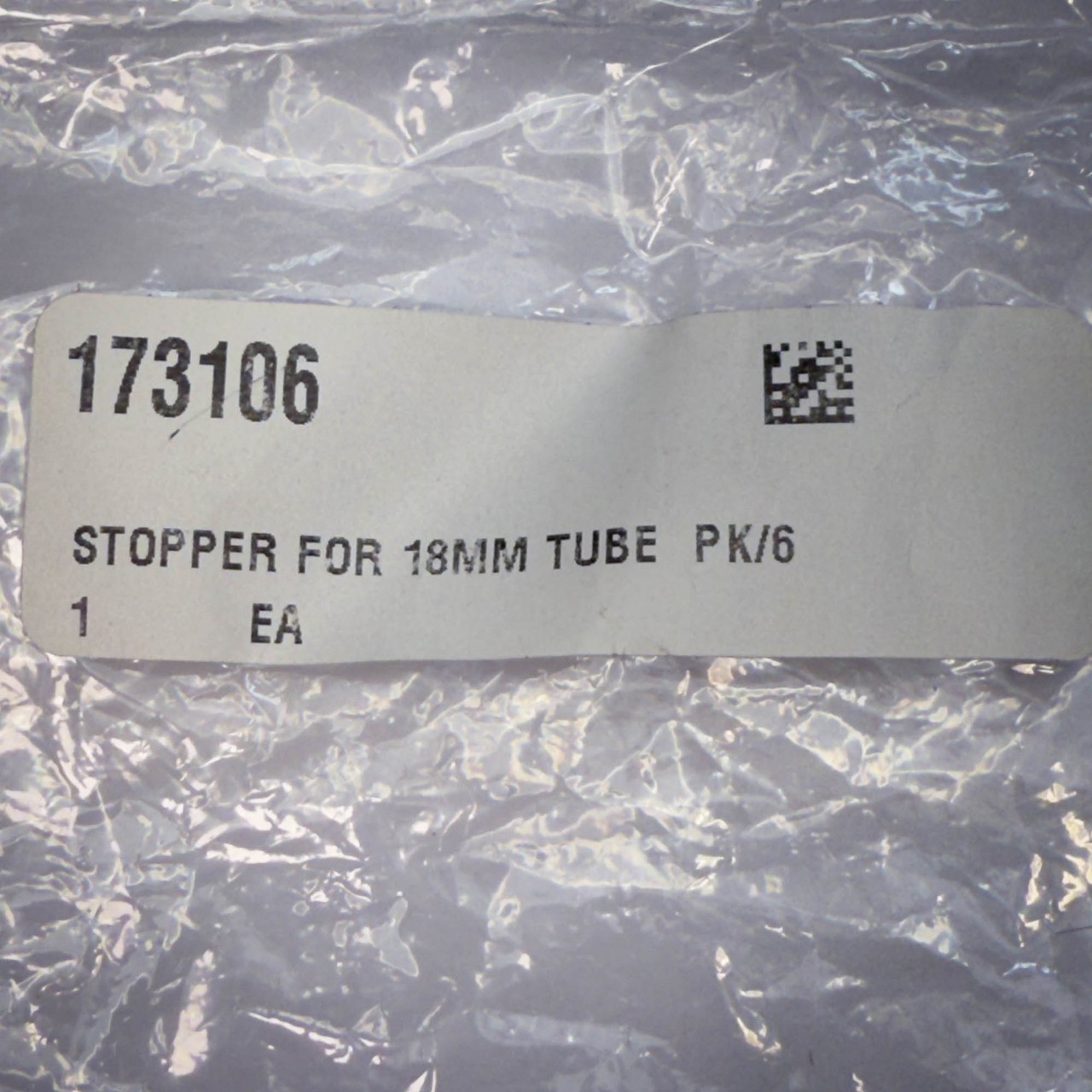 Hach 173106 Blue Stopper for 18MM Glass Viewing Tube 173006