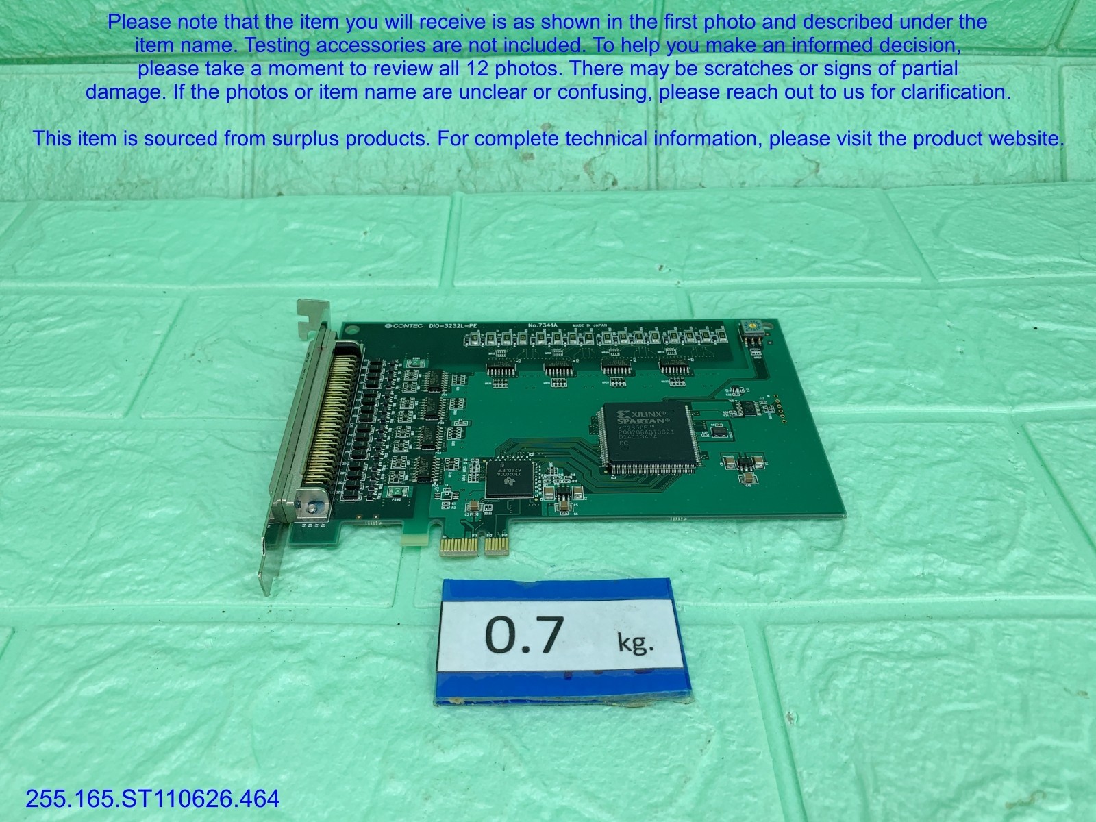 CONTEC DIO-3232L-PE Digital I/O Card as in photos, sn:9226, DHL.