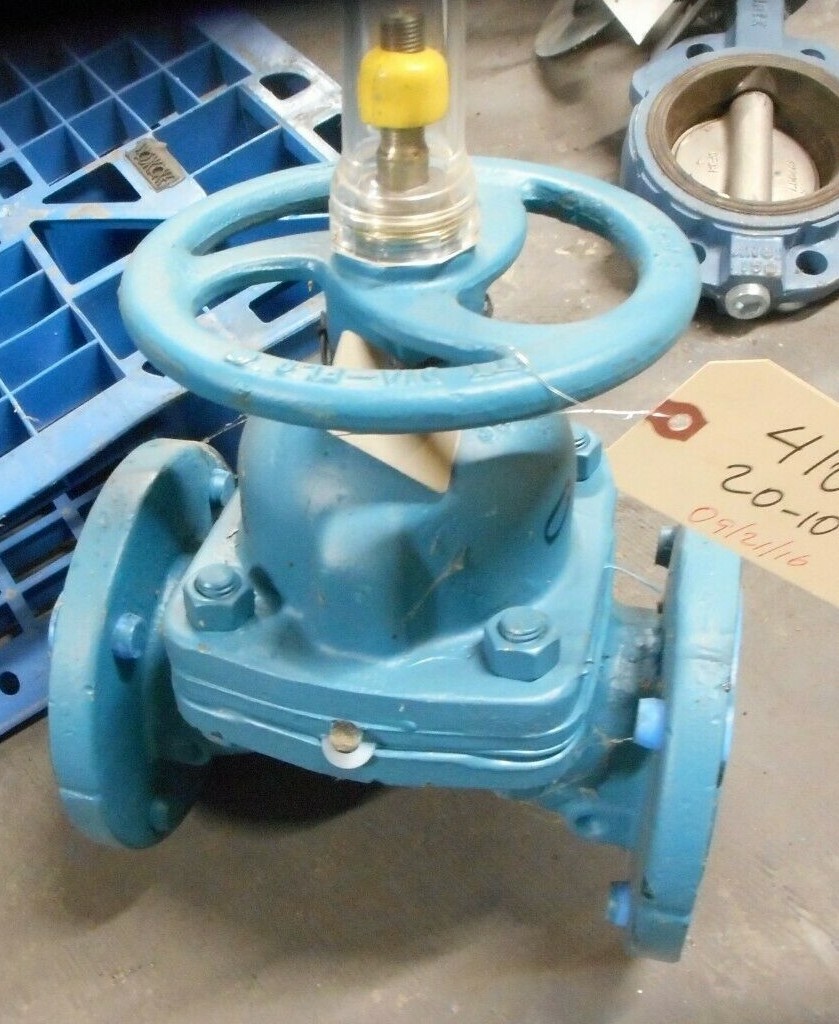 VALVE, 3″, HILLS MCCANNA, #2985 GLASS LINED, FLANGED WITH INDICATING STEM TEFLON