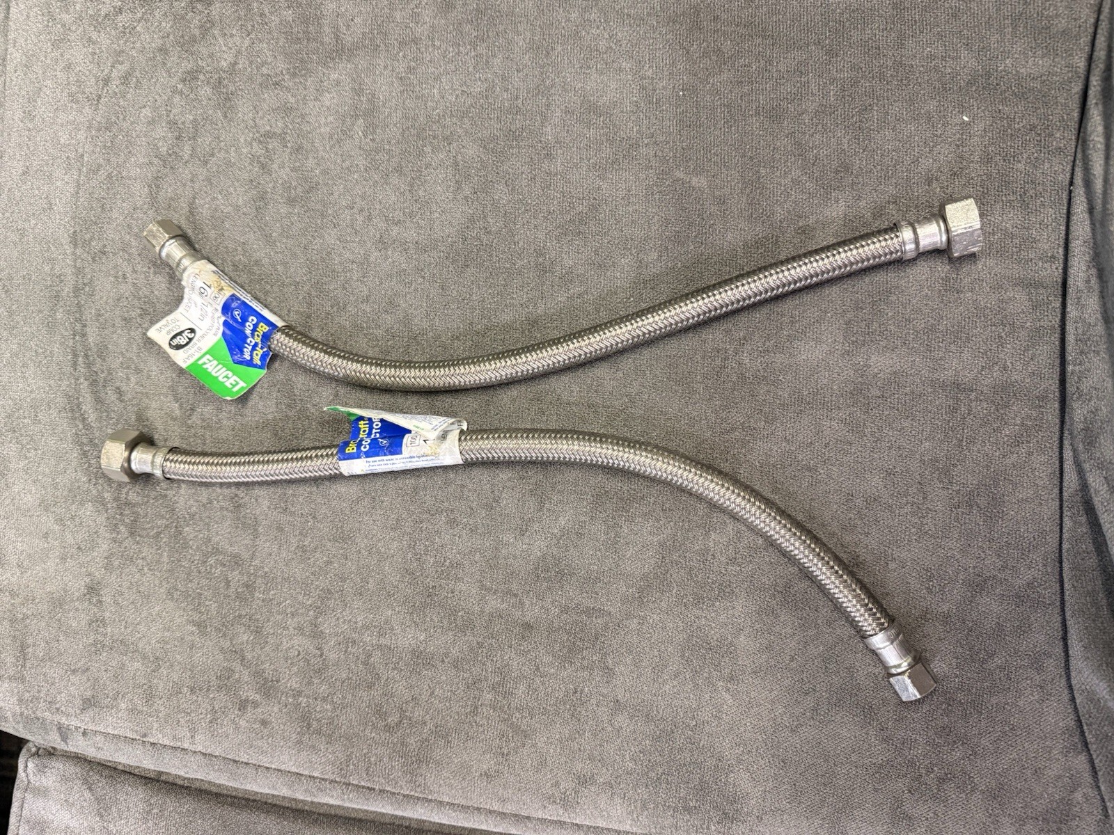 5-Brasscraft Multiple 6,12,16 Inch Speedi Plumb Plus Faucet Connectors