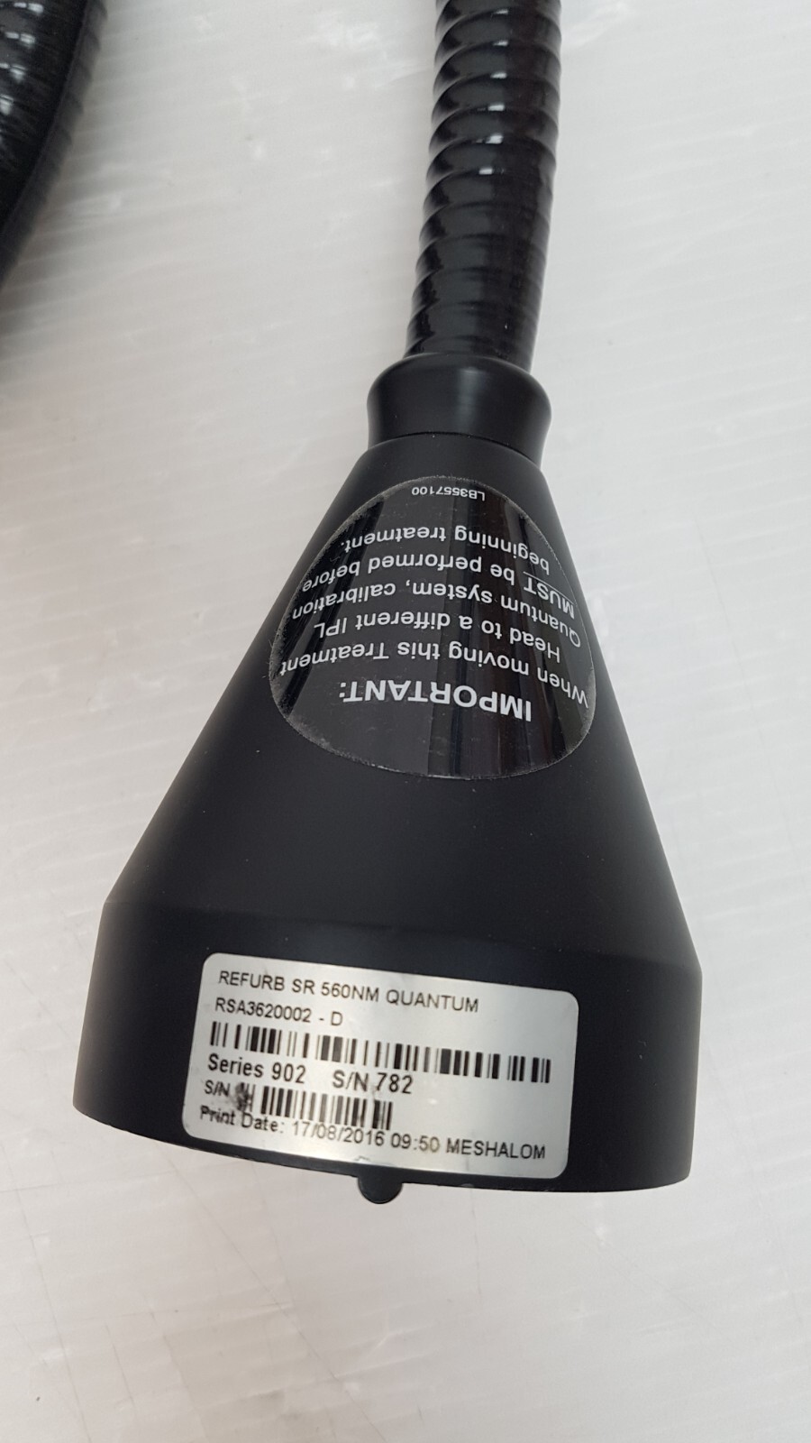 LUMENIS IPL QUANTUM SR 560NM, RSA3620002-D HANDPIECE