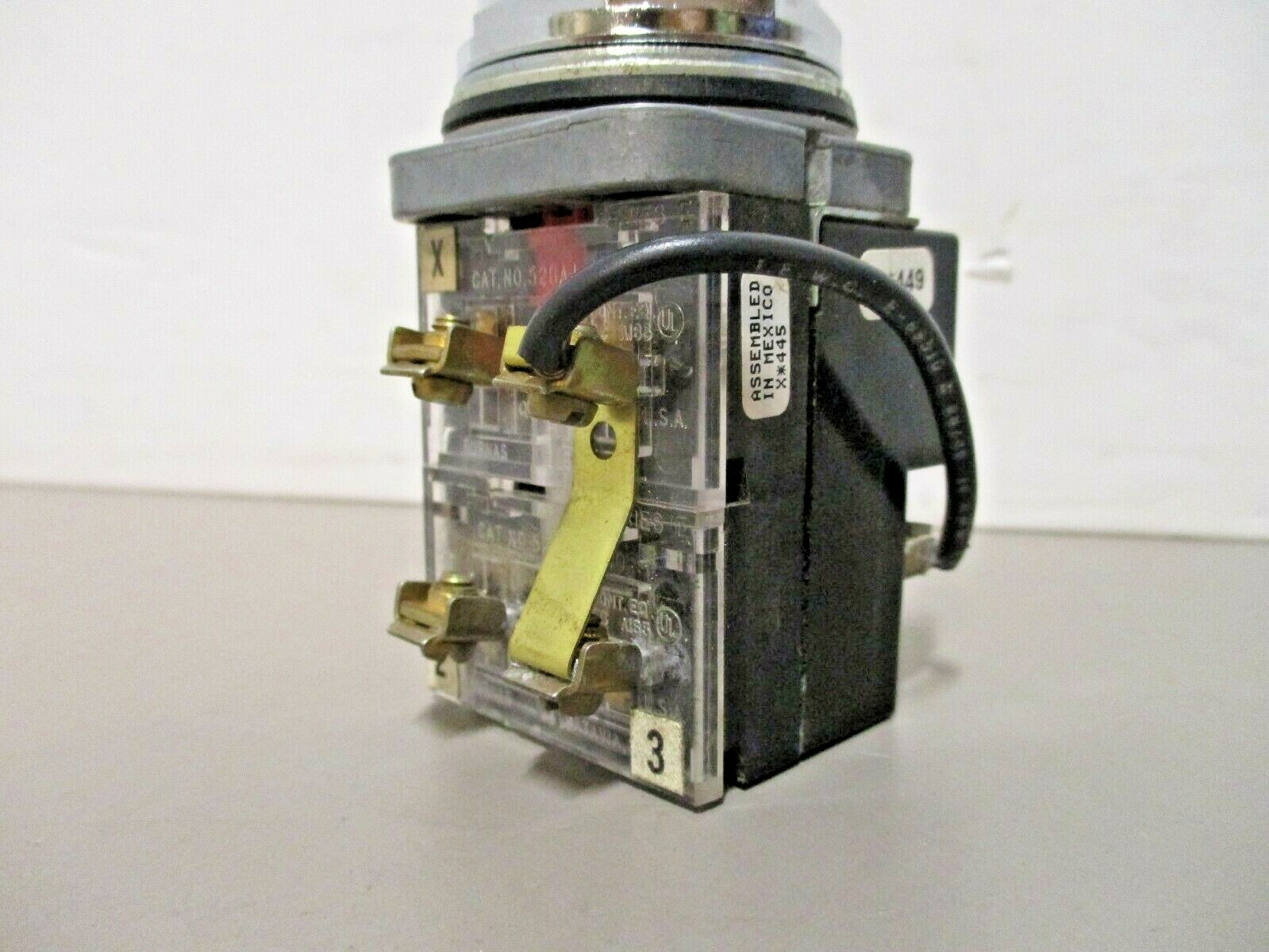 Furnas Electric 52PA6H2A Push to Test Pilot Momentary Red 240V Series-F