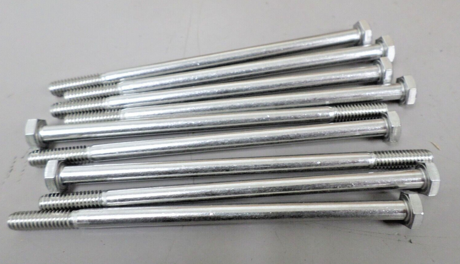Lot of 10 – 1/4-20 x 5 Stainless Steel Coarse Hex Bolt F593C THE