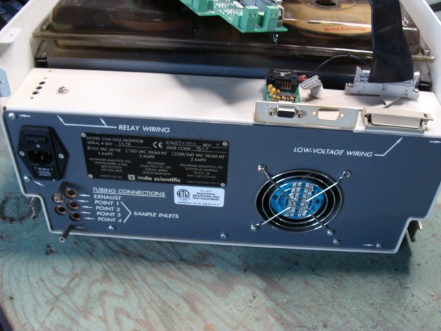 HONEYWELL MDA SCIENTIFIC CM4 GAS MONITOR 874000 REV 7 120VAC 3A