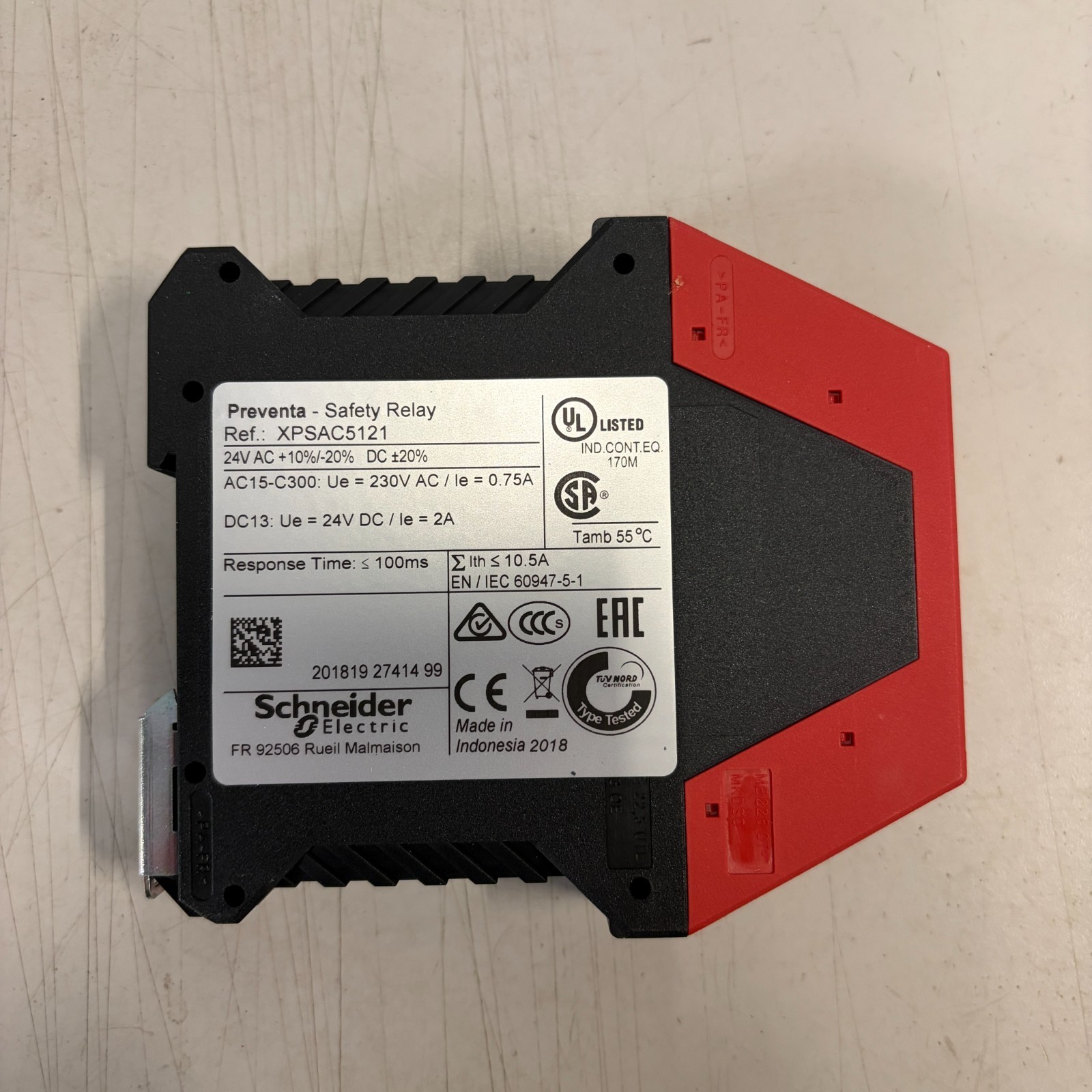 1PCS NEW Schneider XPS-AC5121 24VAC/DC Safety Relay