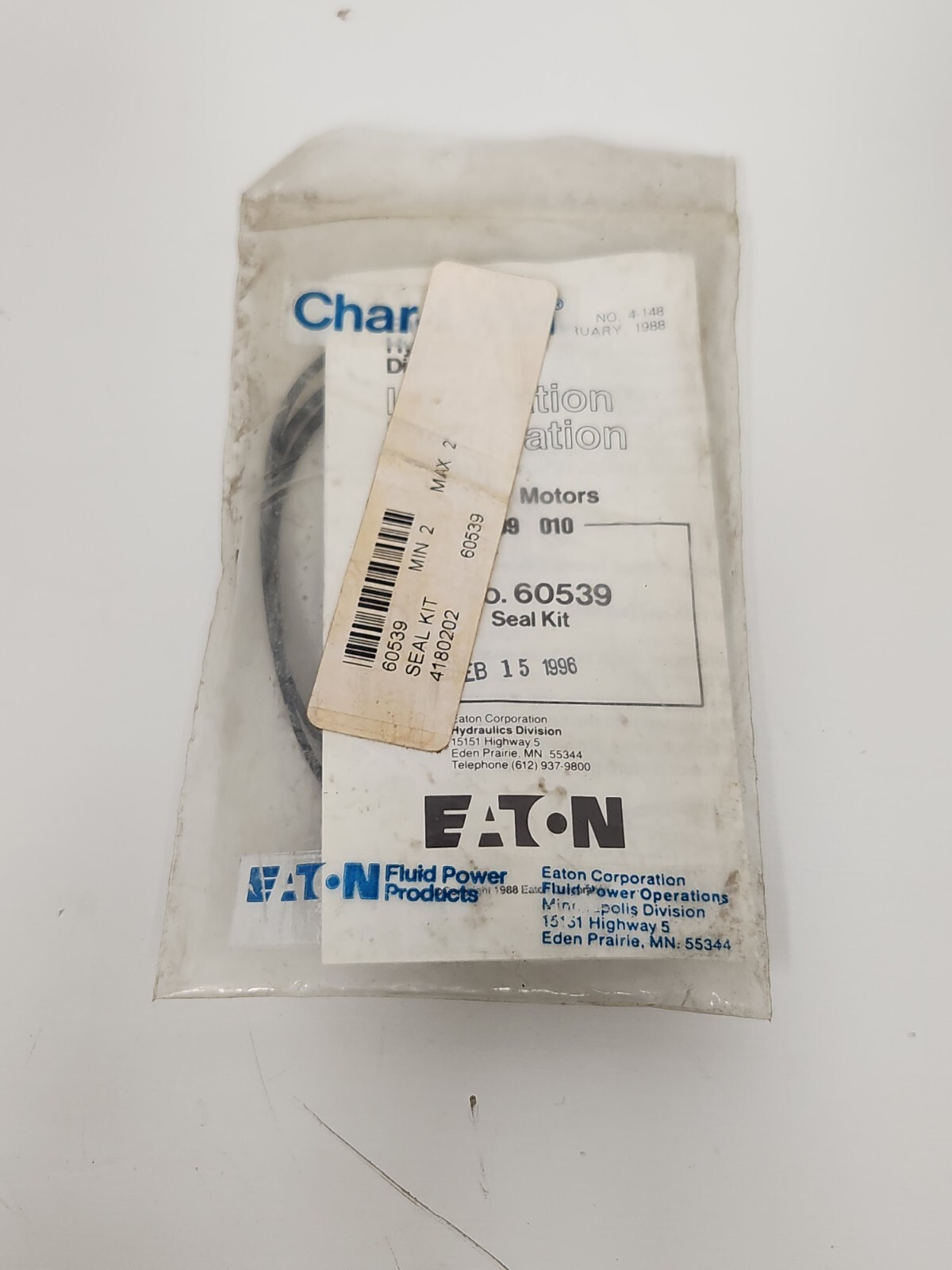 NEW OLD STOCK! EATON S SERIES CHAR-LYNN MOTORS SEAL KIT 60539