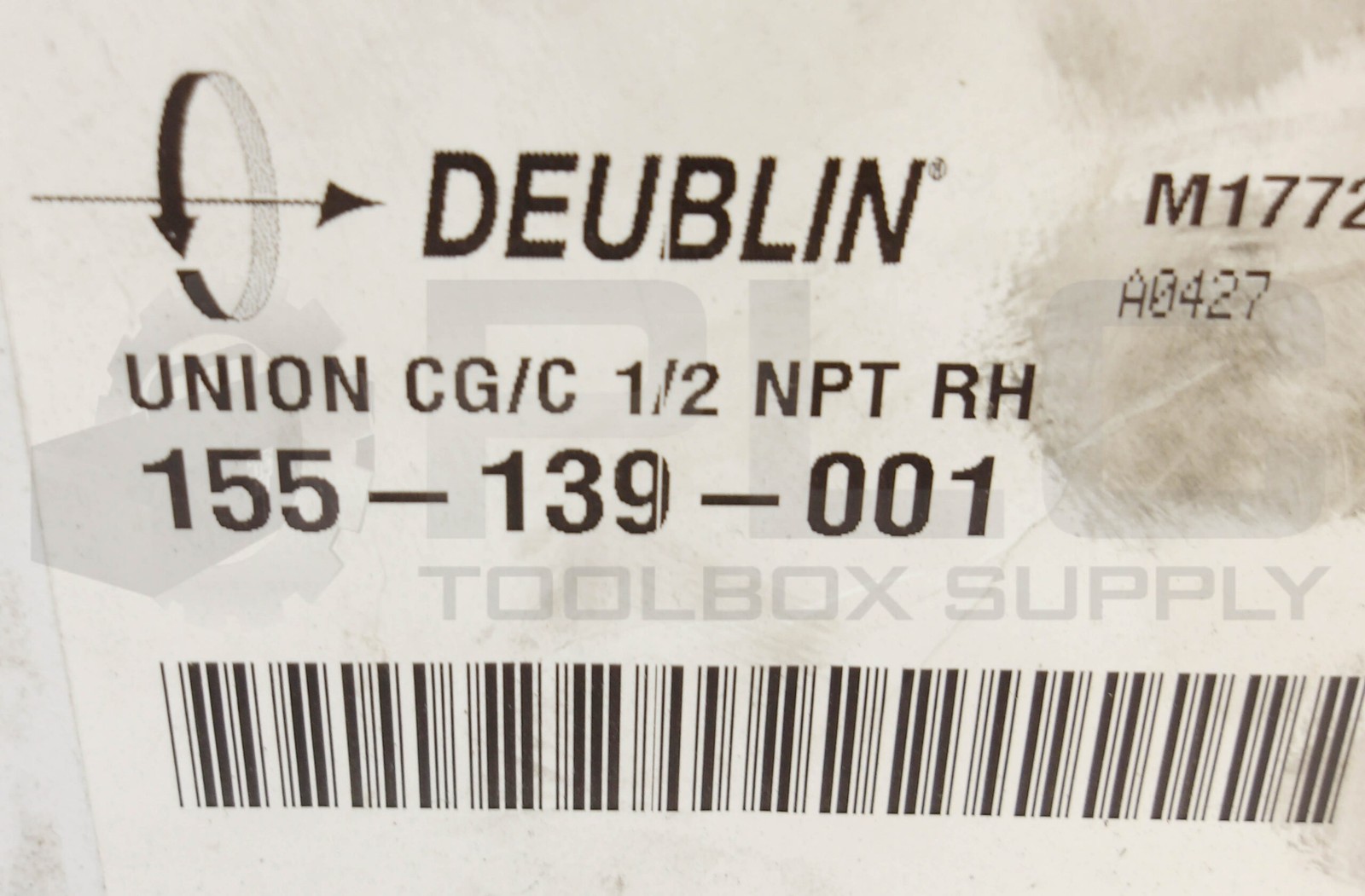 NEW DEUBLIN 155-139-001 UNION CG/C 1/2 NPT RH