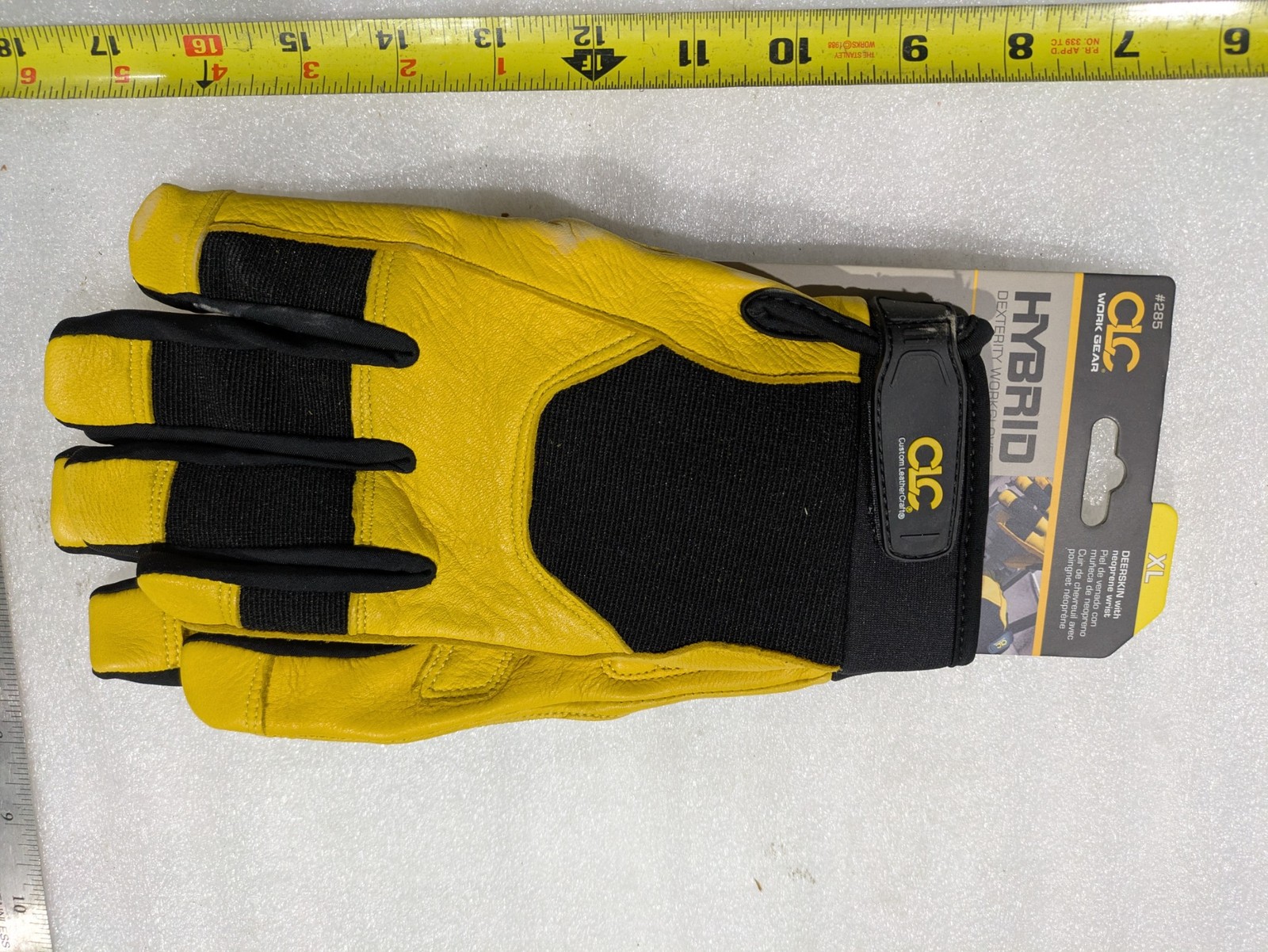 CLC WORK GEAR #285 HYBRID DEXTERITY WORK GLOVES GEAR