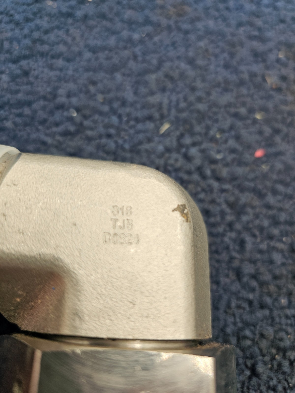 PARKER SS45: 316 Stainless Steel NPT Male 90° Elbow Tube Fitting, TJ5 D0624
