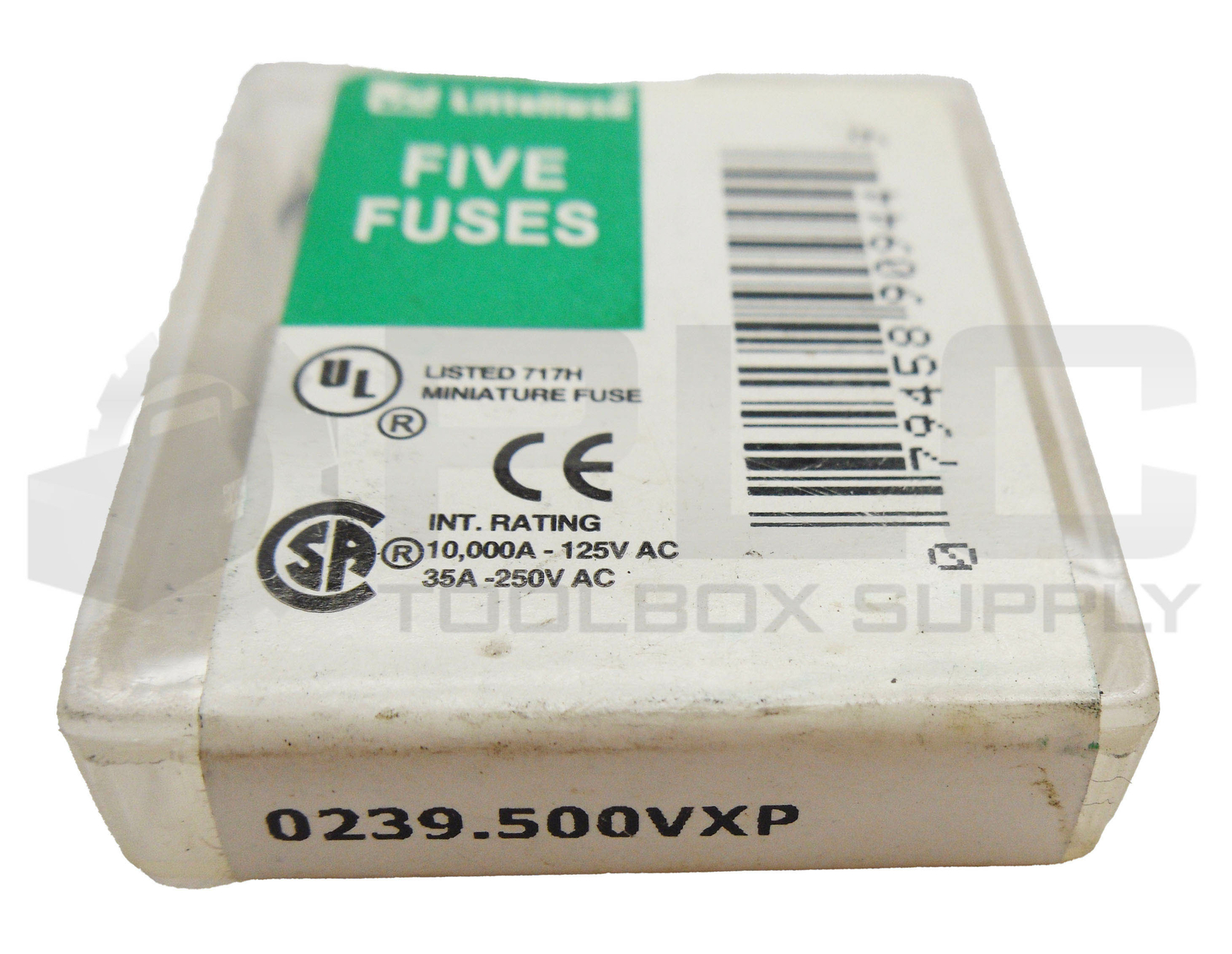 LOT OF 20 NEW LITTELFUSE 0239.500VXP MINI FUSES 125VAC