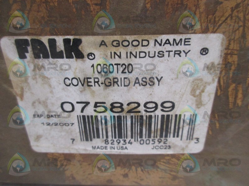 FALK 0758299 1060T20 COVER GRID ASSEMBLY (AS PICTURED) NSMP