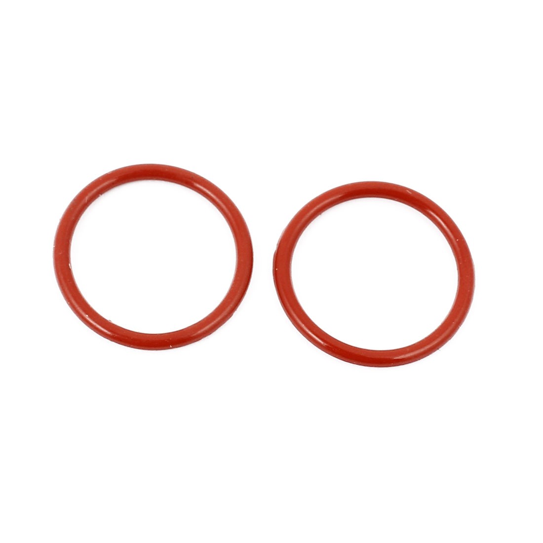 20Pcs Red 17mm x 1.5mm Silicone Rubber Gasket O Ring Sealing Ring Heat Resistant