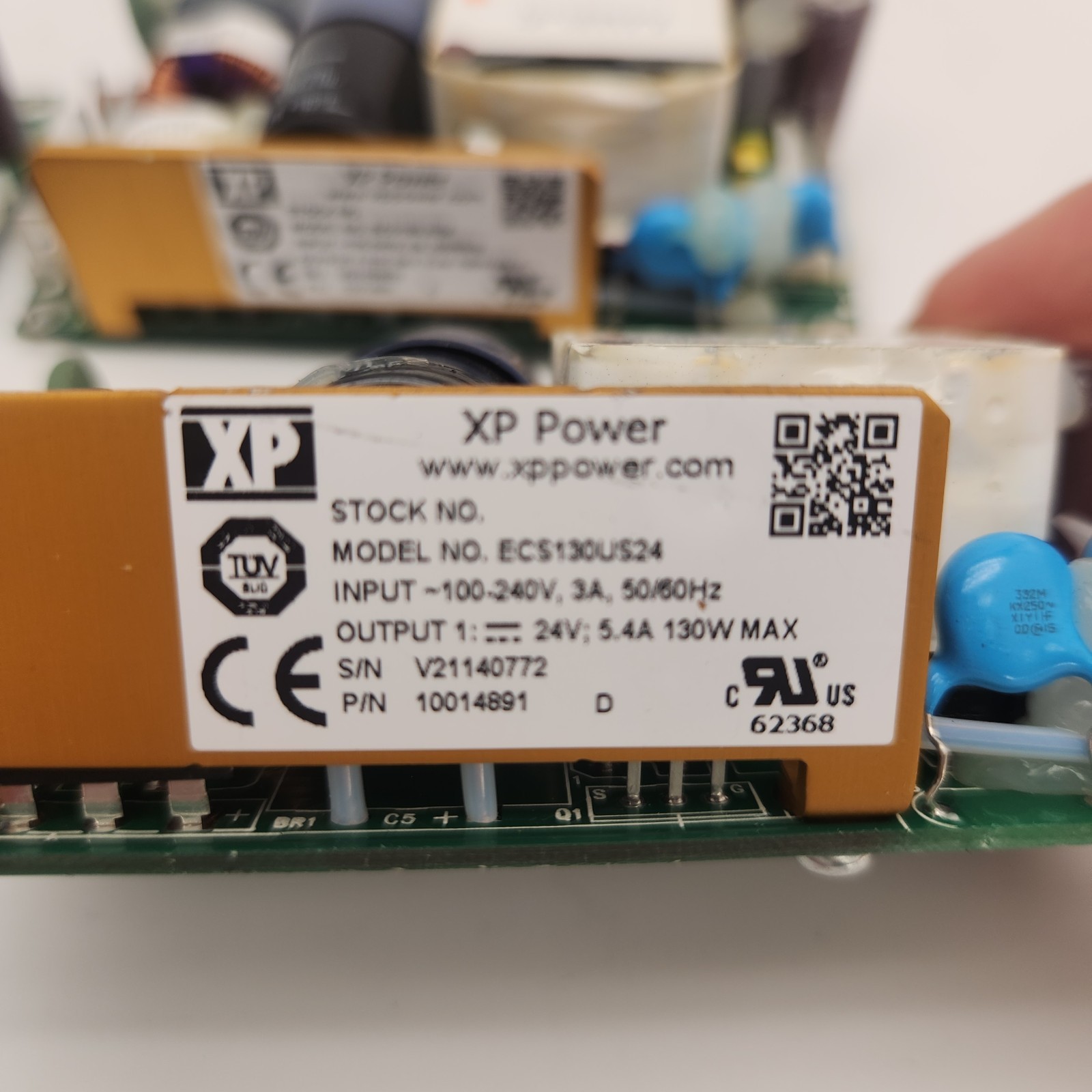 (Lot of 4) XP Power ECS130US24 24V 5.4A AC DC Power Supply | Untested