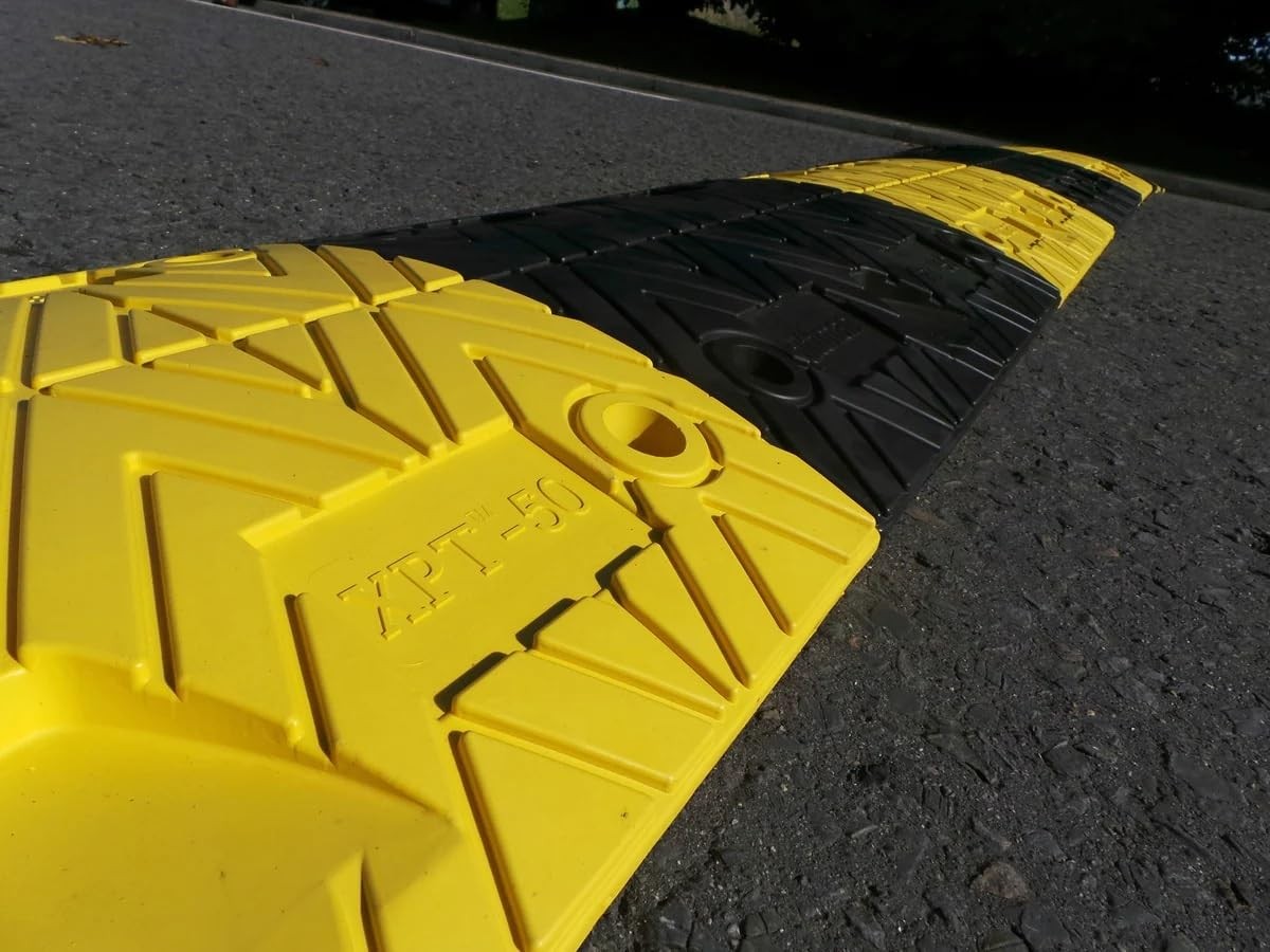 Pittman 8 ft XPT Eco Speed Bump Kit 40000 lb Capacity Black Yellow