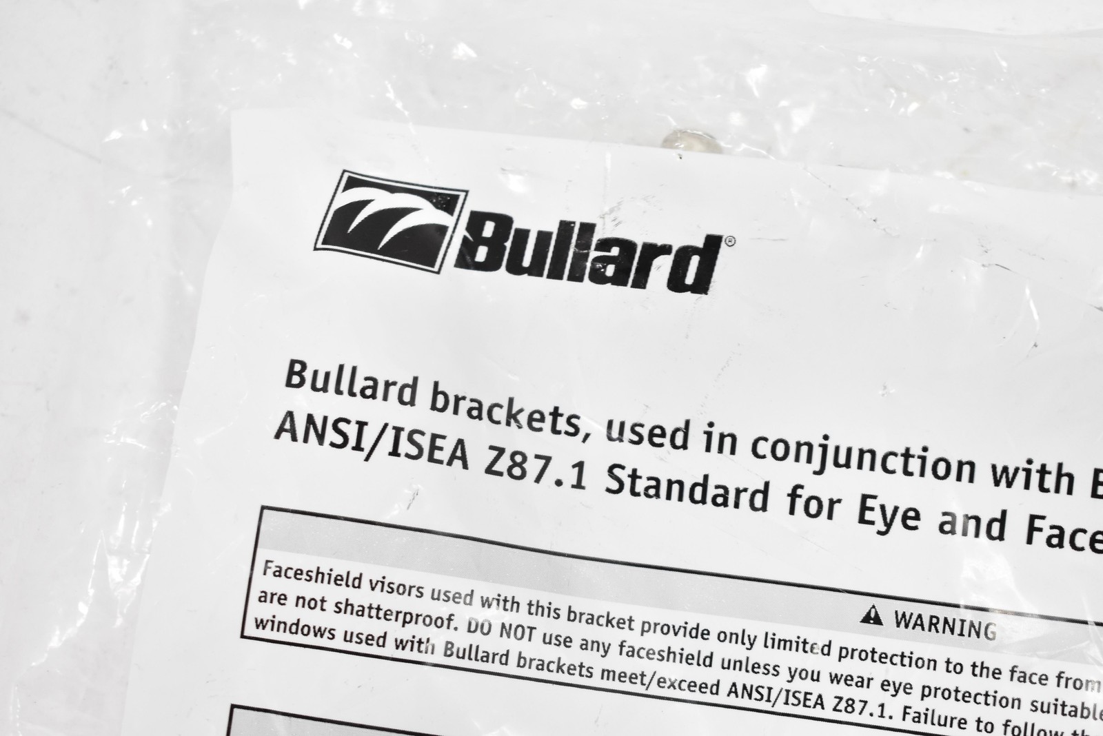 Bullard 112G Front Mount Faceshield Bracket for Full Brim Hard Hats ANSI Z87.1