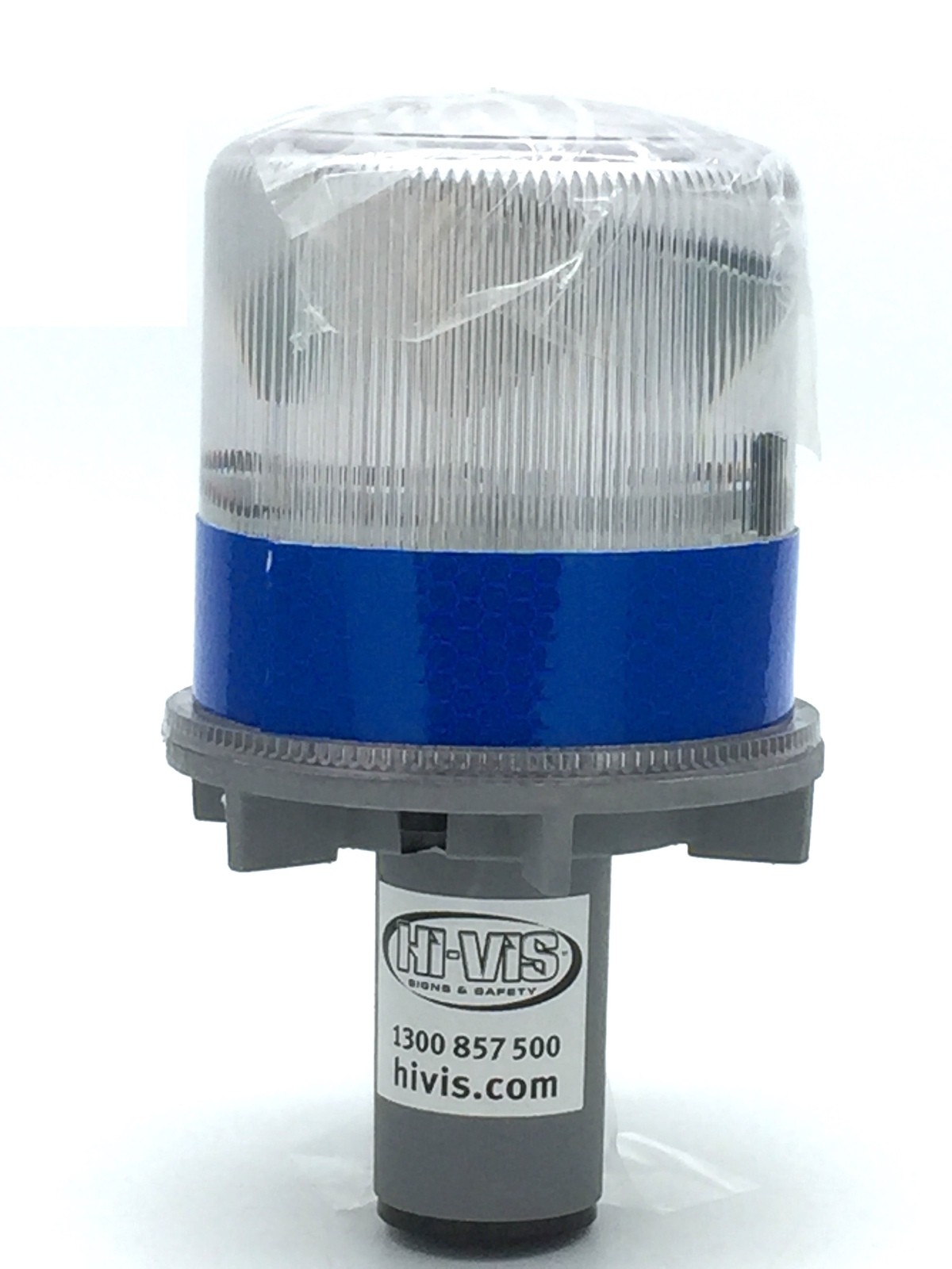 HI-VIS Solar Warning Beacon LED Emergency Flashing Light Lamp BLUE x3