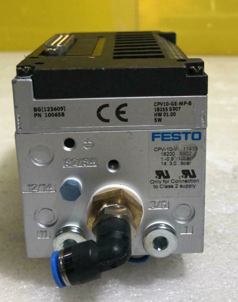 ✅ FESTO CPV-10-VI 18200 1902 W/ CPV10-GE-MP-8 18255 S907
