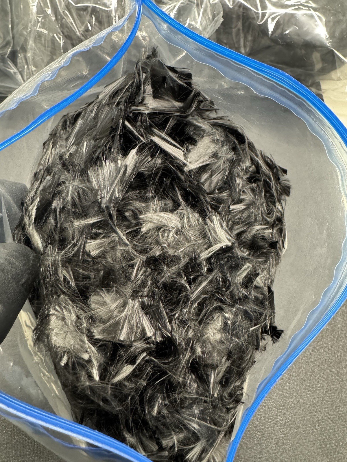 Chopped Carbon Fiber Tow 1/2” (13 mm) — 1 lb Bag