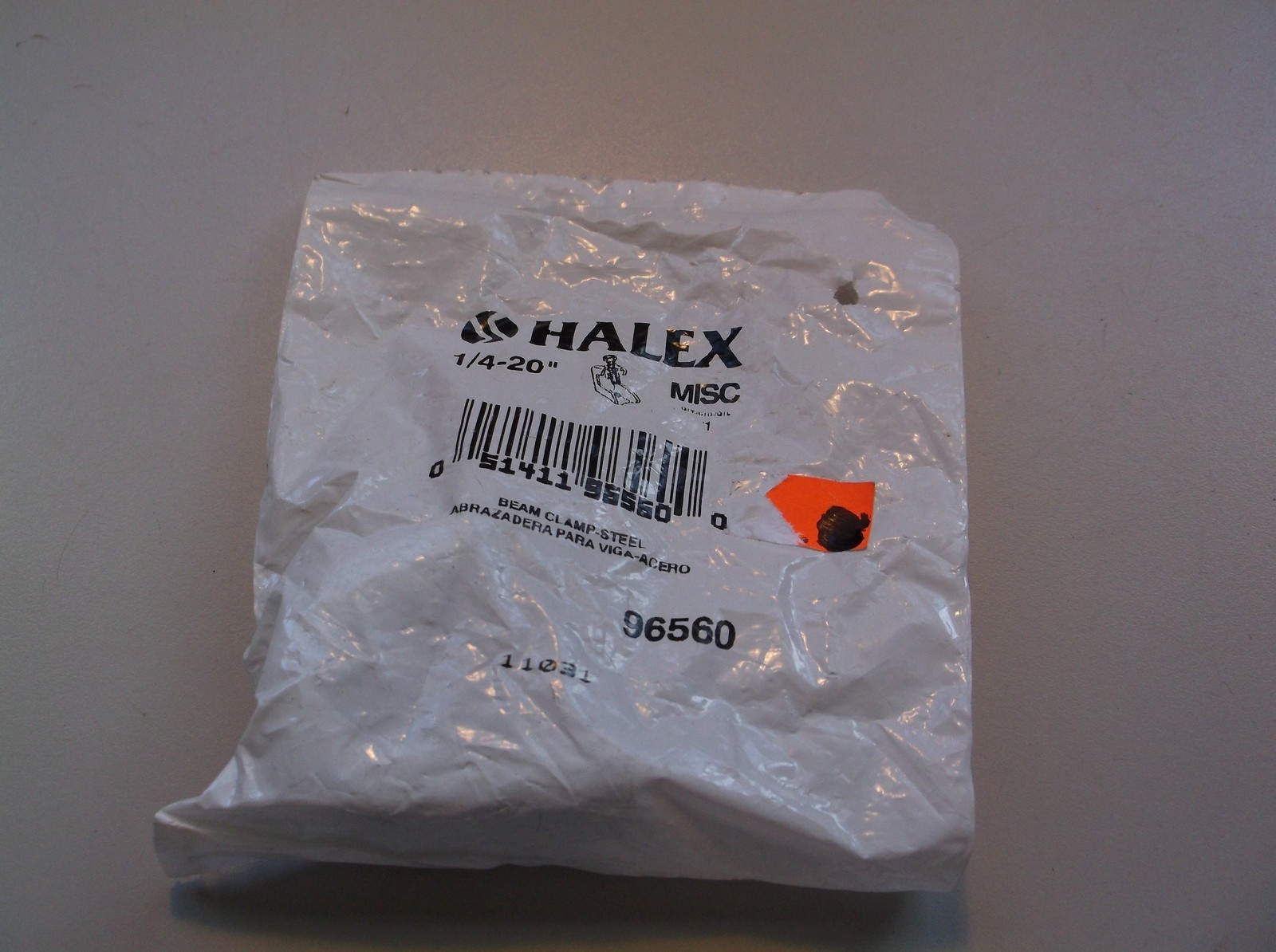 NEW Halex 96560 1/4-20 Steel Beam Clamp *FREE SHIPPING*