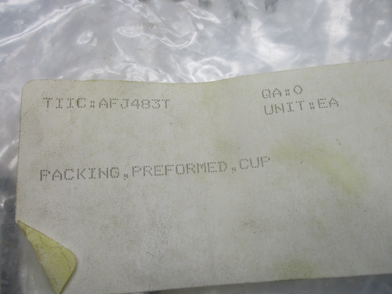 INDUSTRIAL SPARE AFJ483T PACKING CUP NSNP