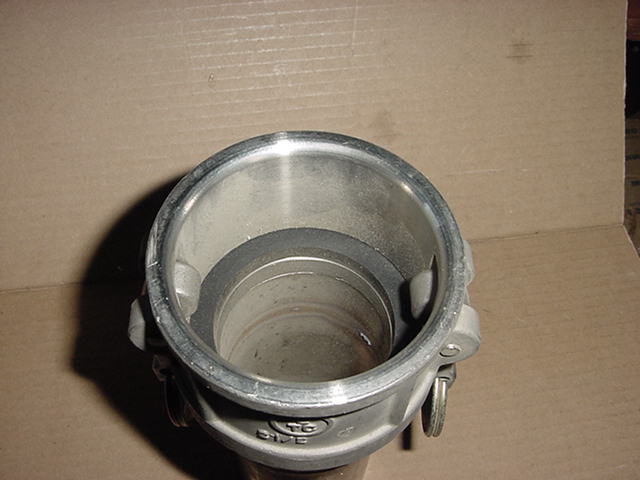NOS Female ETC EVER TITE 316ss 2 ½” 2.5 Stainless Camlock 4” DUST Welded Tube