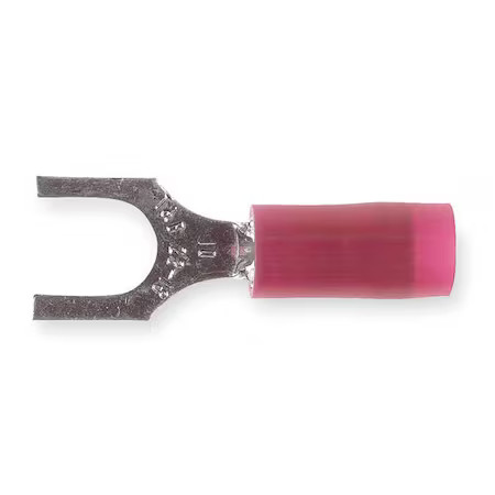 Sta-Kon Ra18-10F Fork Terminal, #10 Stud Size, 16 Awg, 600 V, Nylon Insulated,