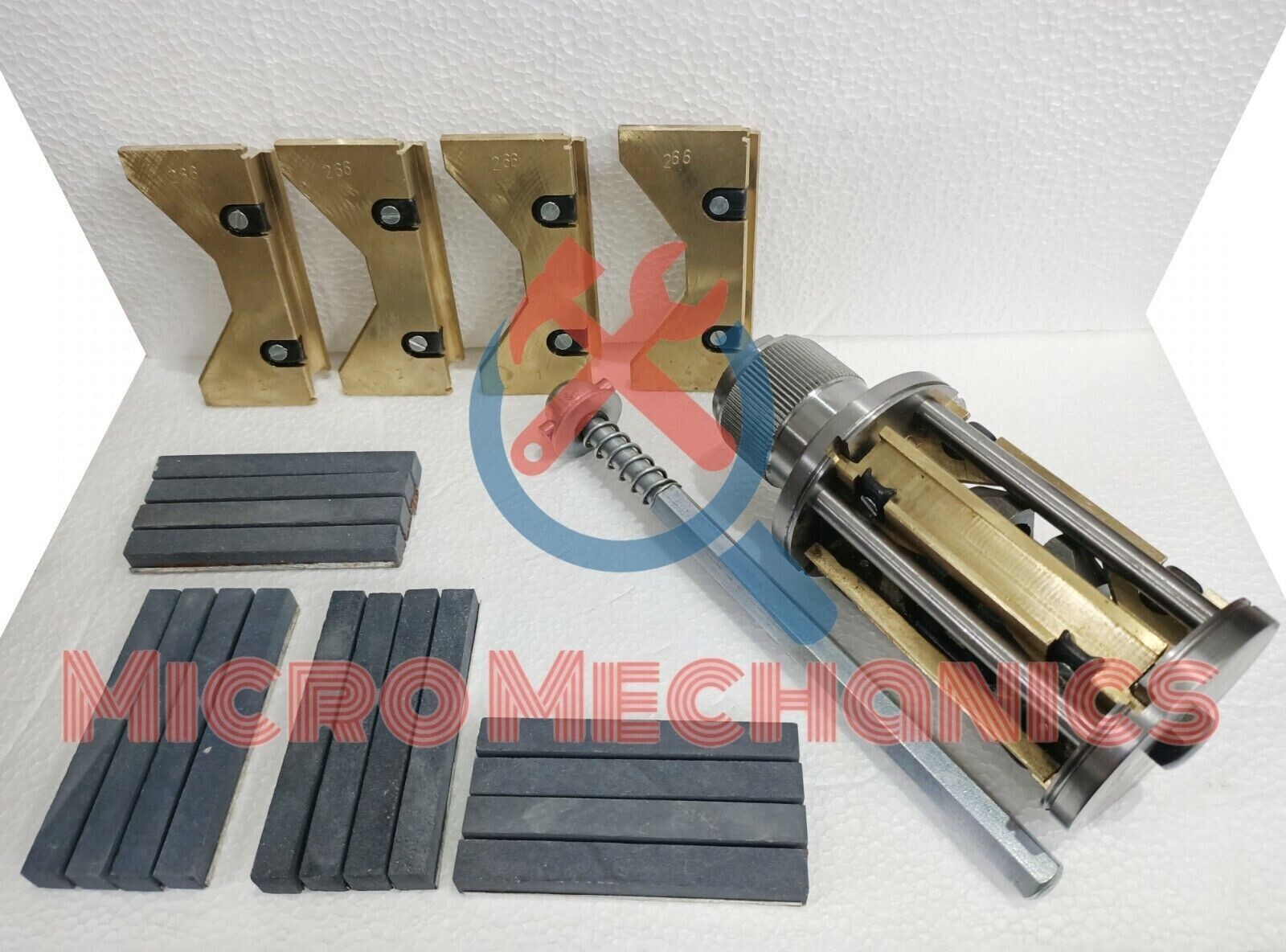 Cylinder Engine Hone Kit 3-1/2″ To 6″ Honing Machine + 4 Set Honing Stones
