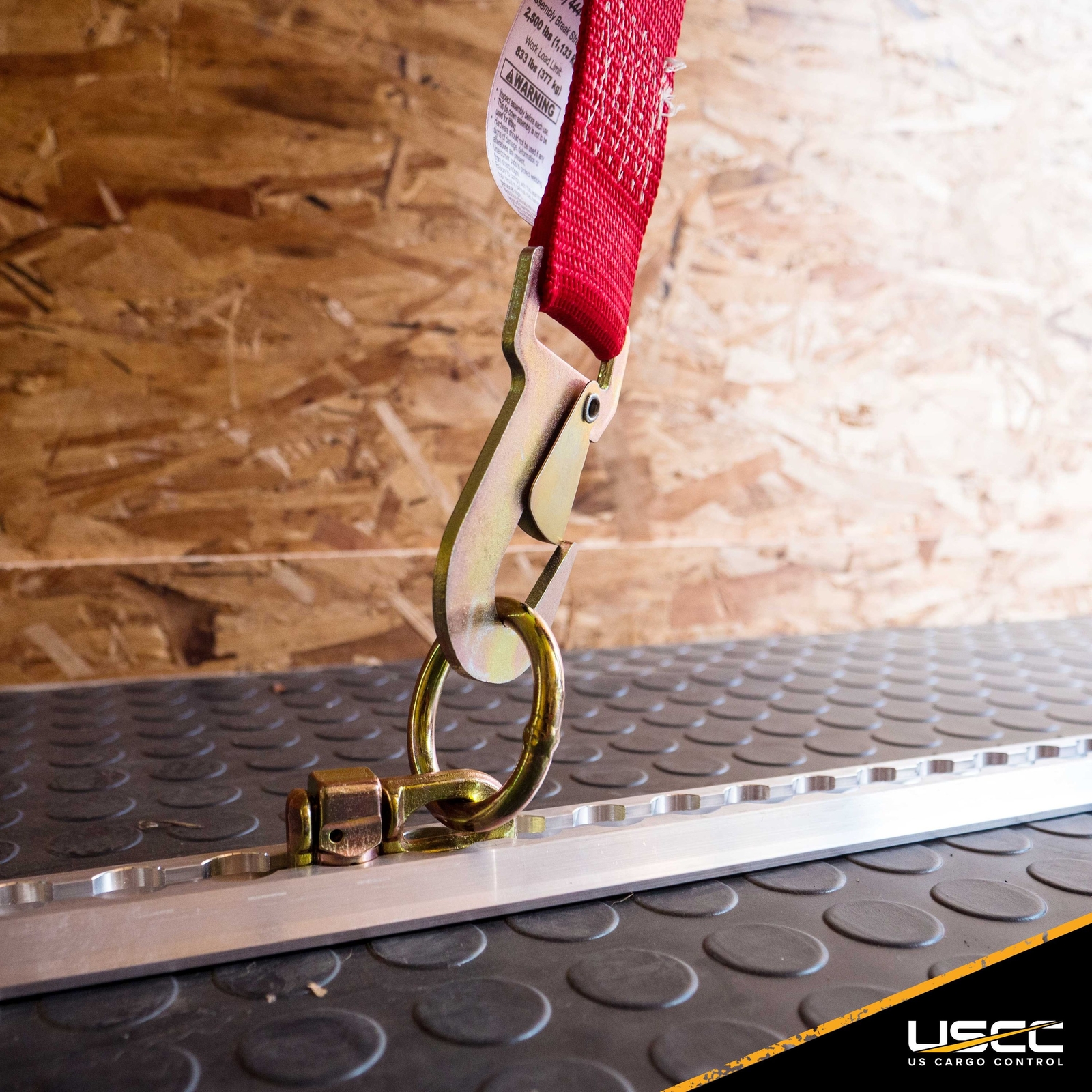 96″ Airline-Style Angled Track – Aluminum