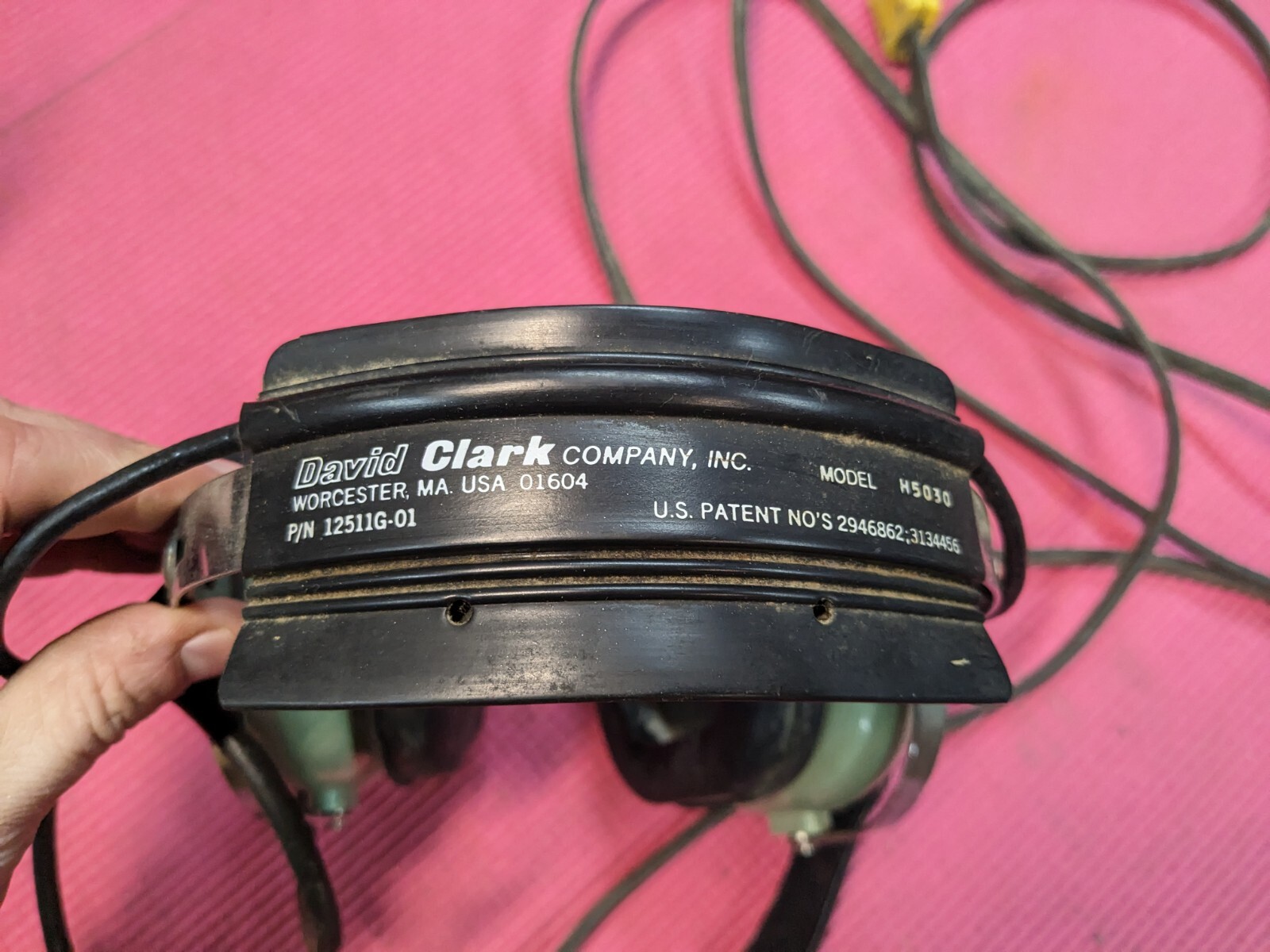 Lot of 2 David Clark Aviation Headsets H5030 & H5040 **UNTESTED, FOR PARTS**