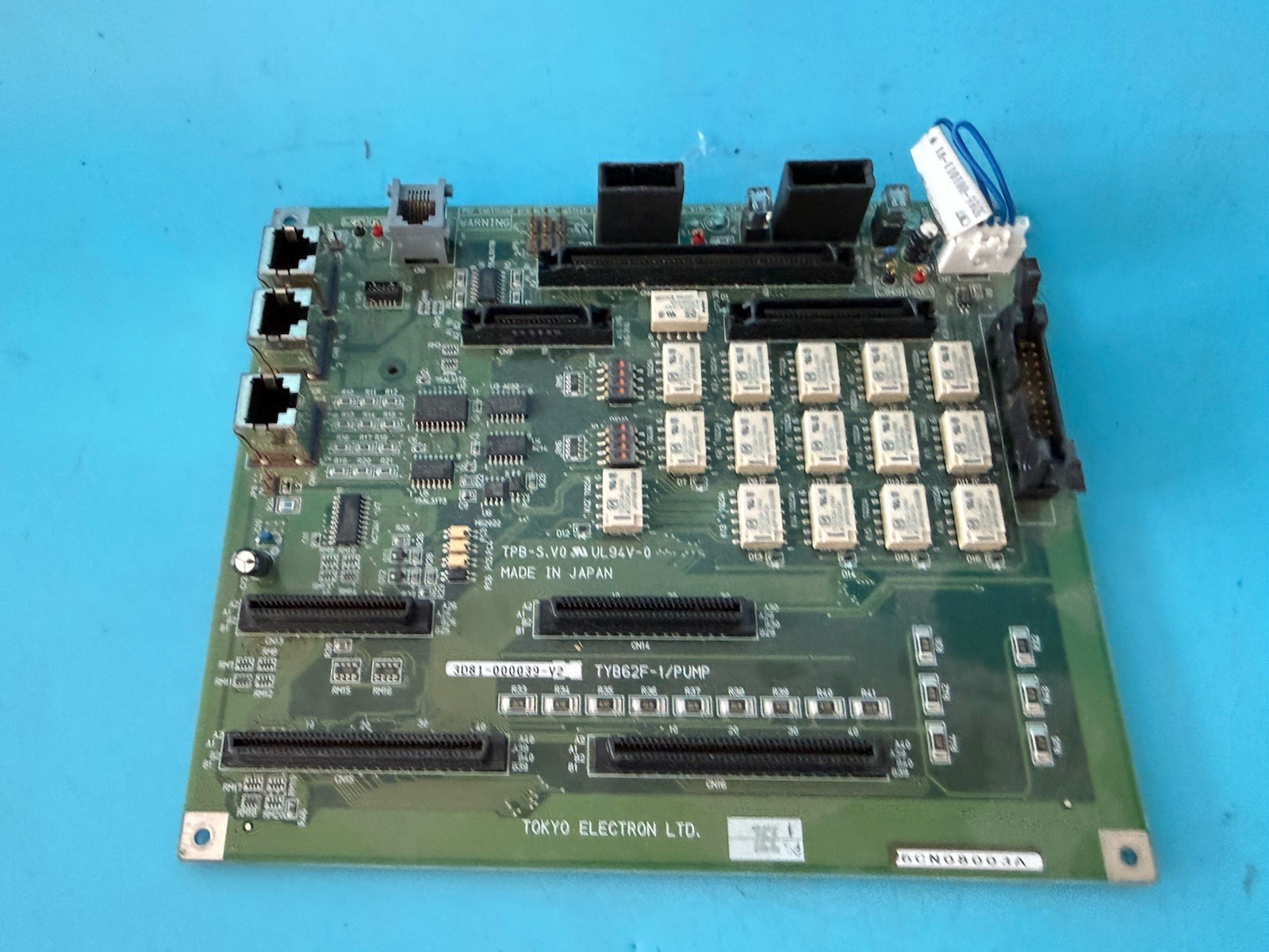 Tokyo Electron TEL Backplane Board TYB614-1/RFPD TPB-S.V0 – OEM Semiconductor Eq
