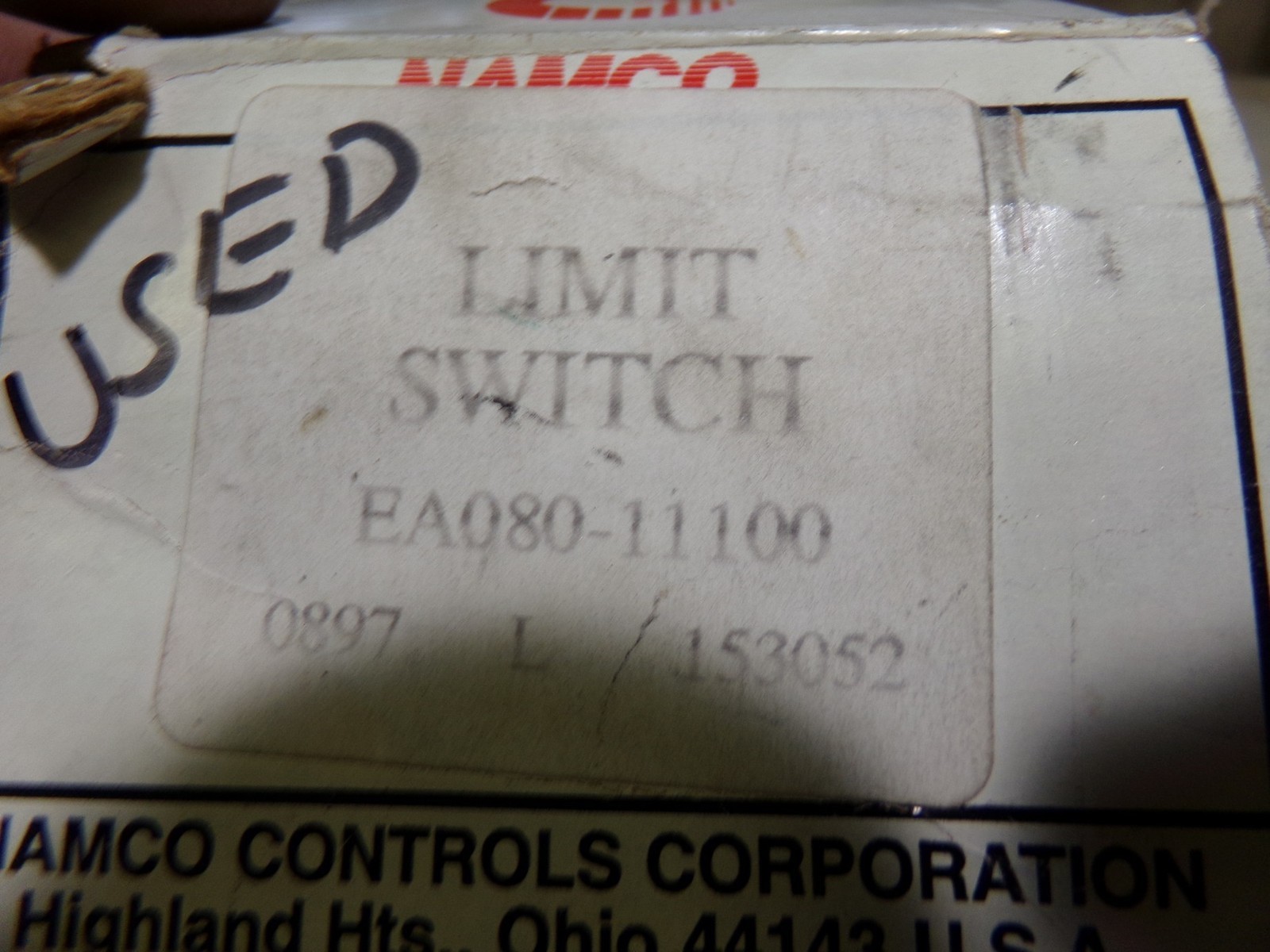 Namco 080 11100 Snap Lock Limit Switch *FREE SHIPPING*