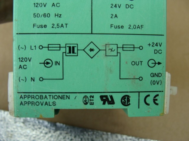 LOT OF 2 PHOENIX CONTACT POWER SUPPLIES 2939027 CM90-PS-120VA/24DC/2 2941248