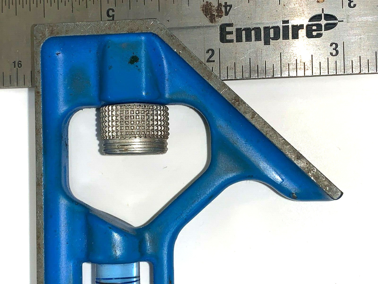 EMPIRE HEAVY DUTY SQUARE LEVEL E250 6″ RULER STAINLESS STEEL 90°/ 45° ANGLE