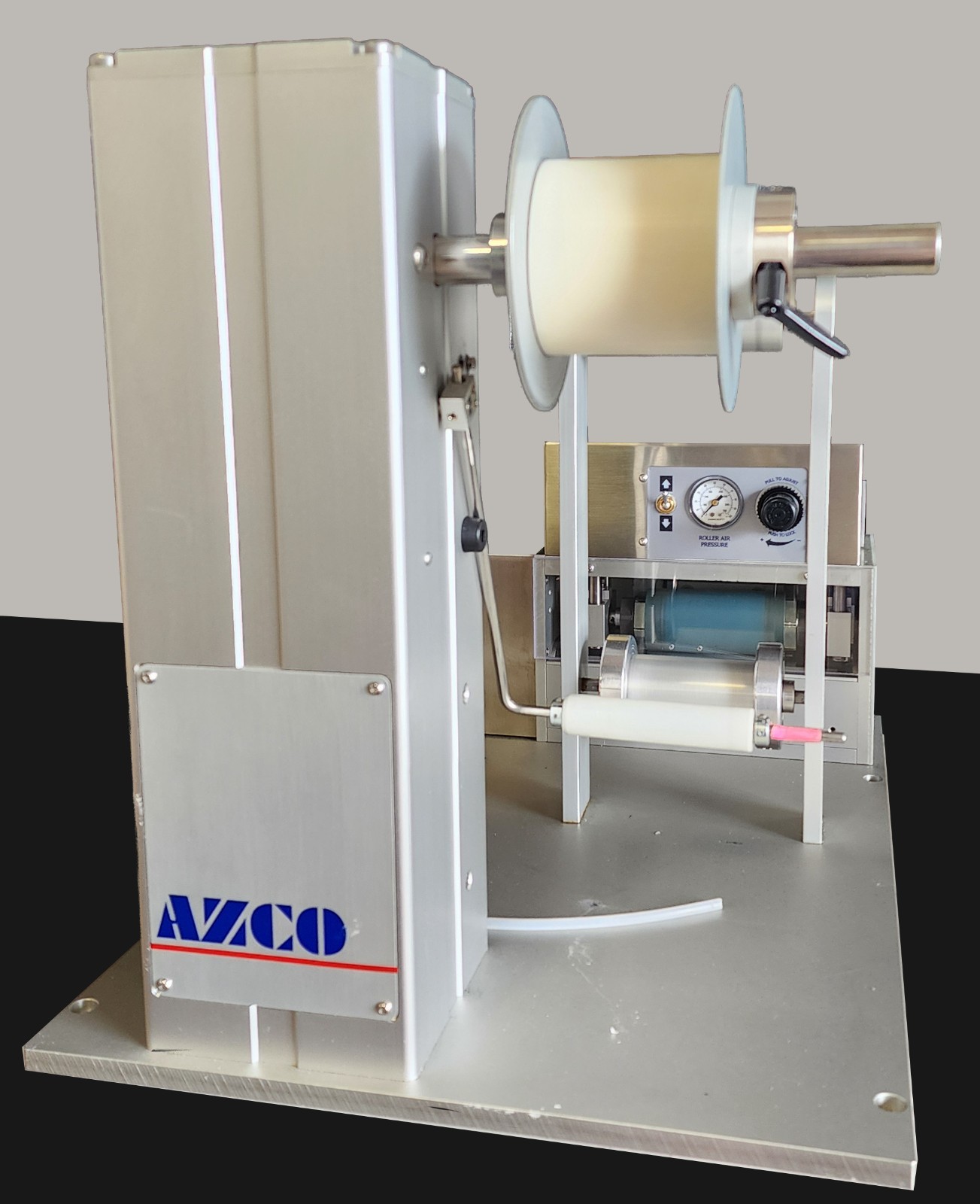 AZCO SUR-SIZE CUT-TO-LENGTH ASSEMBLY Automatic Roll Feed System Label Dispenser