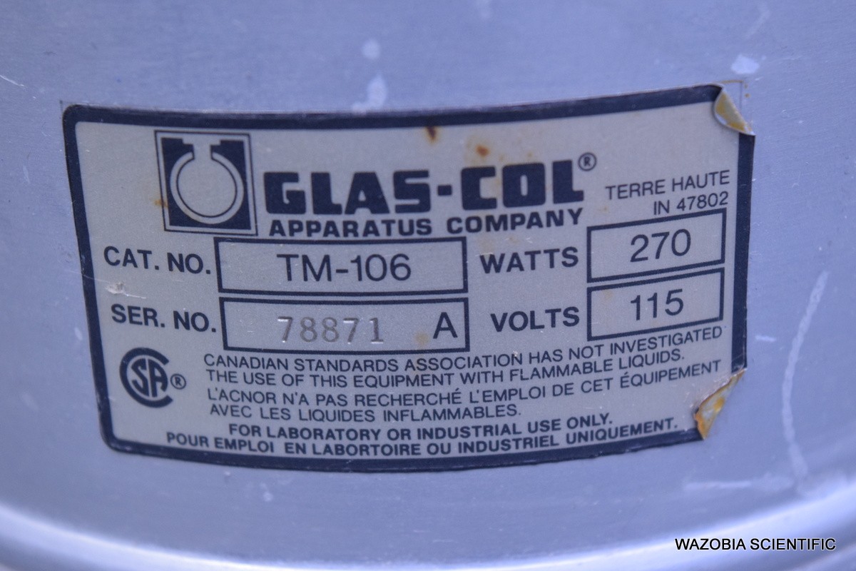 GLAS-COL TM-106 HEATING MANTLE 500ML WITH ALUMINUM HOUSING