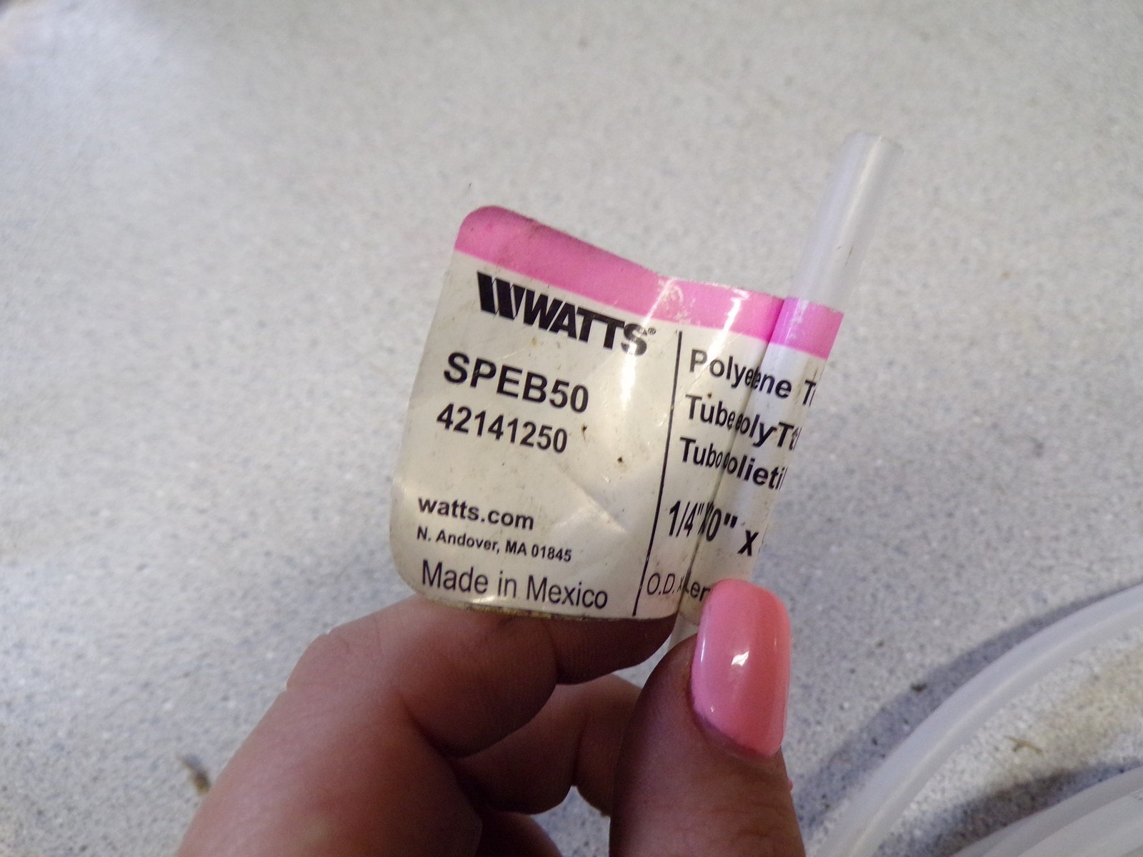 NEW Watts Polyethylene Tubing SPEB50 42141250 *FREE SHIPPING*