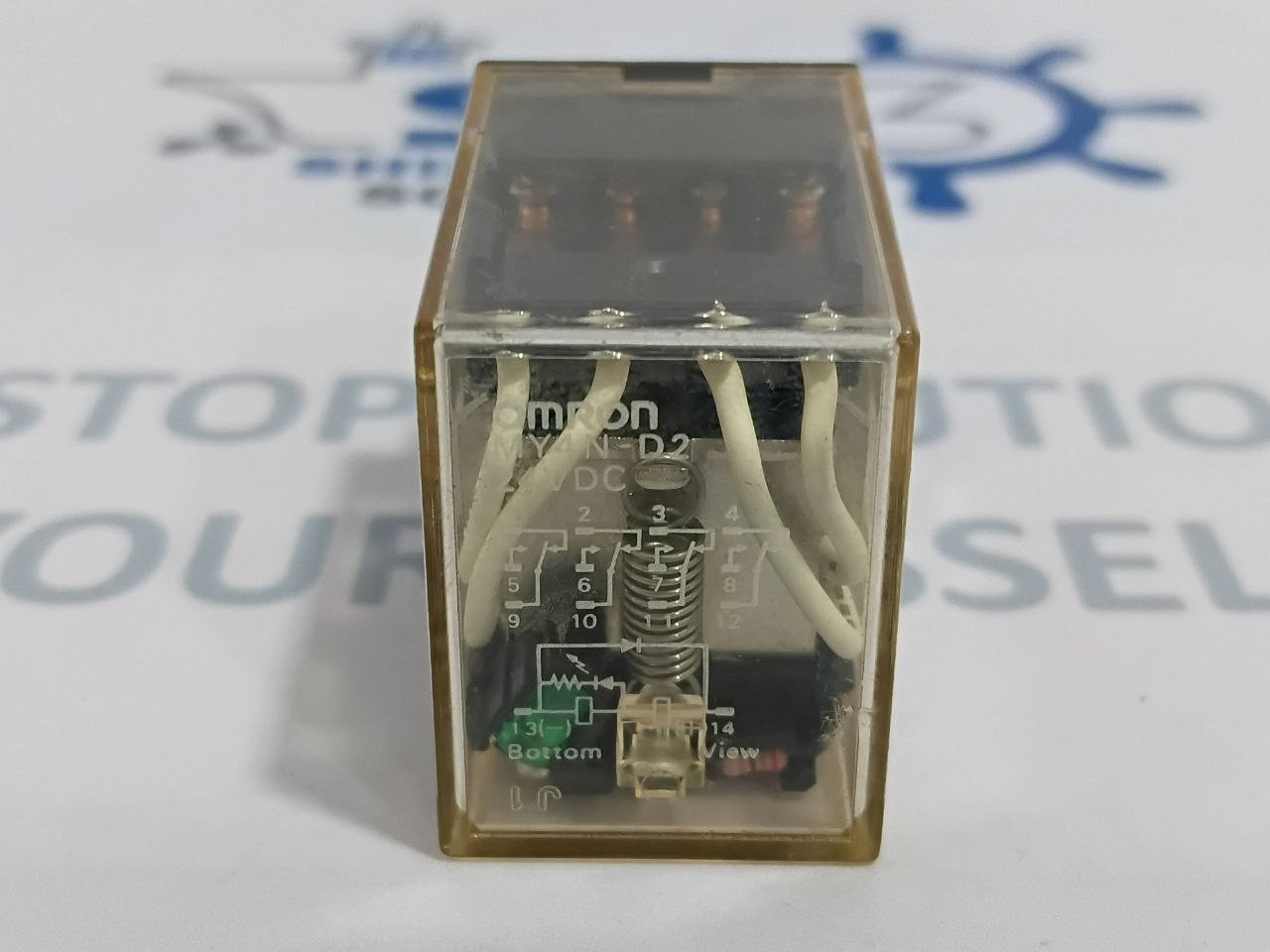 Omron MY4N-D2 Auxiliary Relay Coil Volt. 24VDC, 5A 240VAC 5A 28VDC (Unused New)