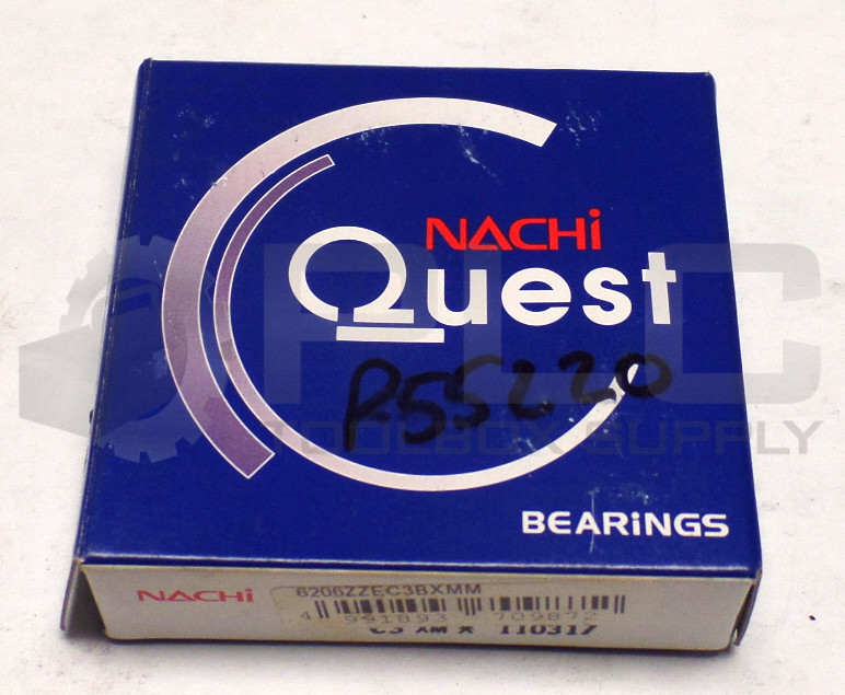NEW NACHI QUEST 6206ZZEC3BXMM DEEP GROOVE RADIAL BALL BEARING