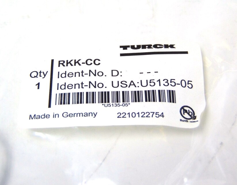 TURK RKK-CC CLOSURE CAP, U5135-05, LOT OF 4
