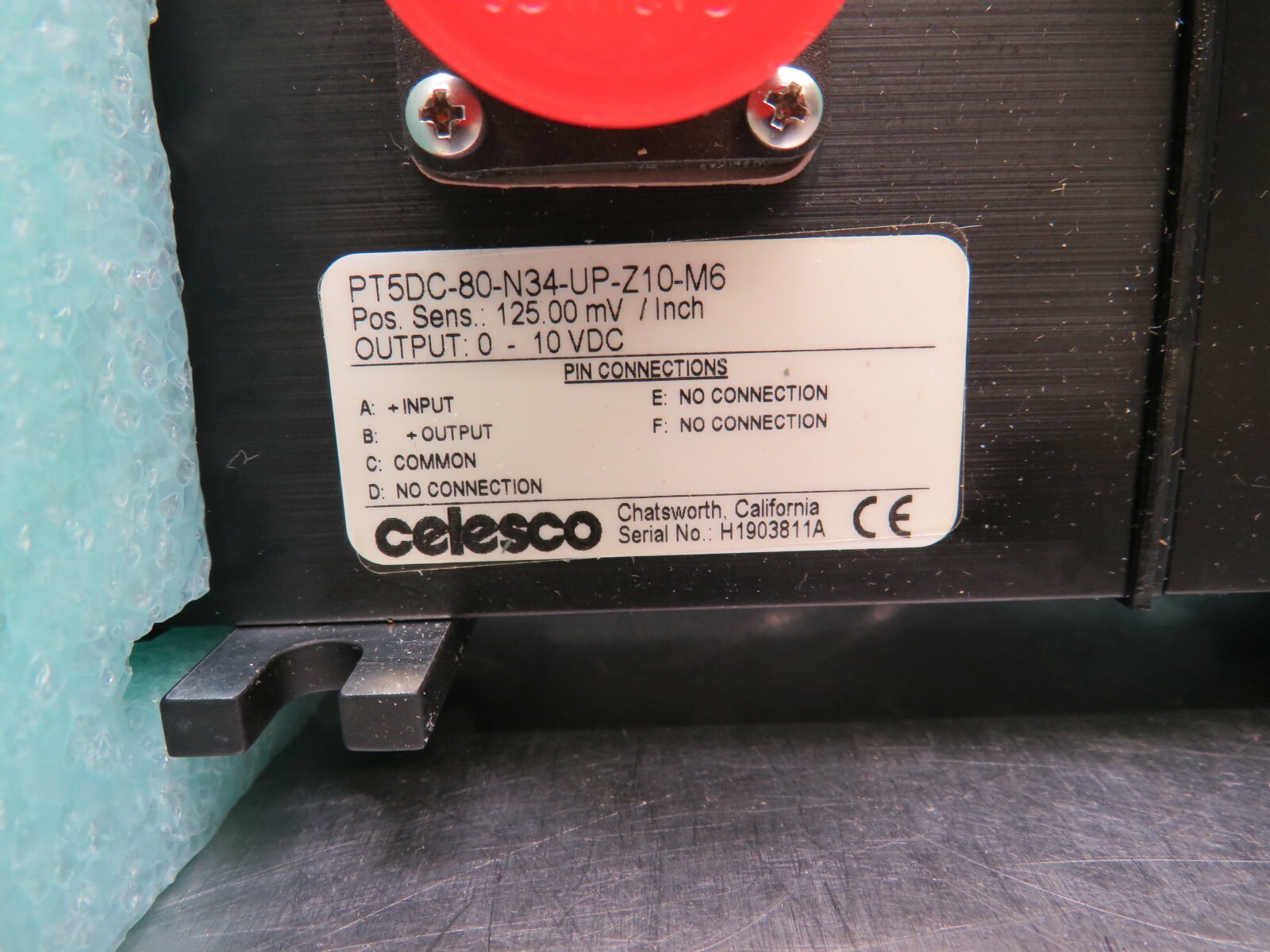 Celesco PT5DC-80-N34-UP-Z10-M6 Transducer
